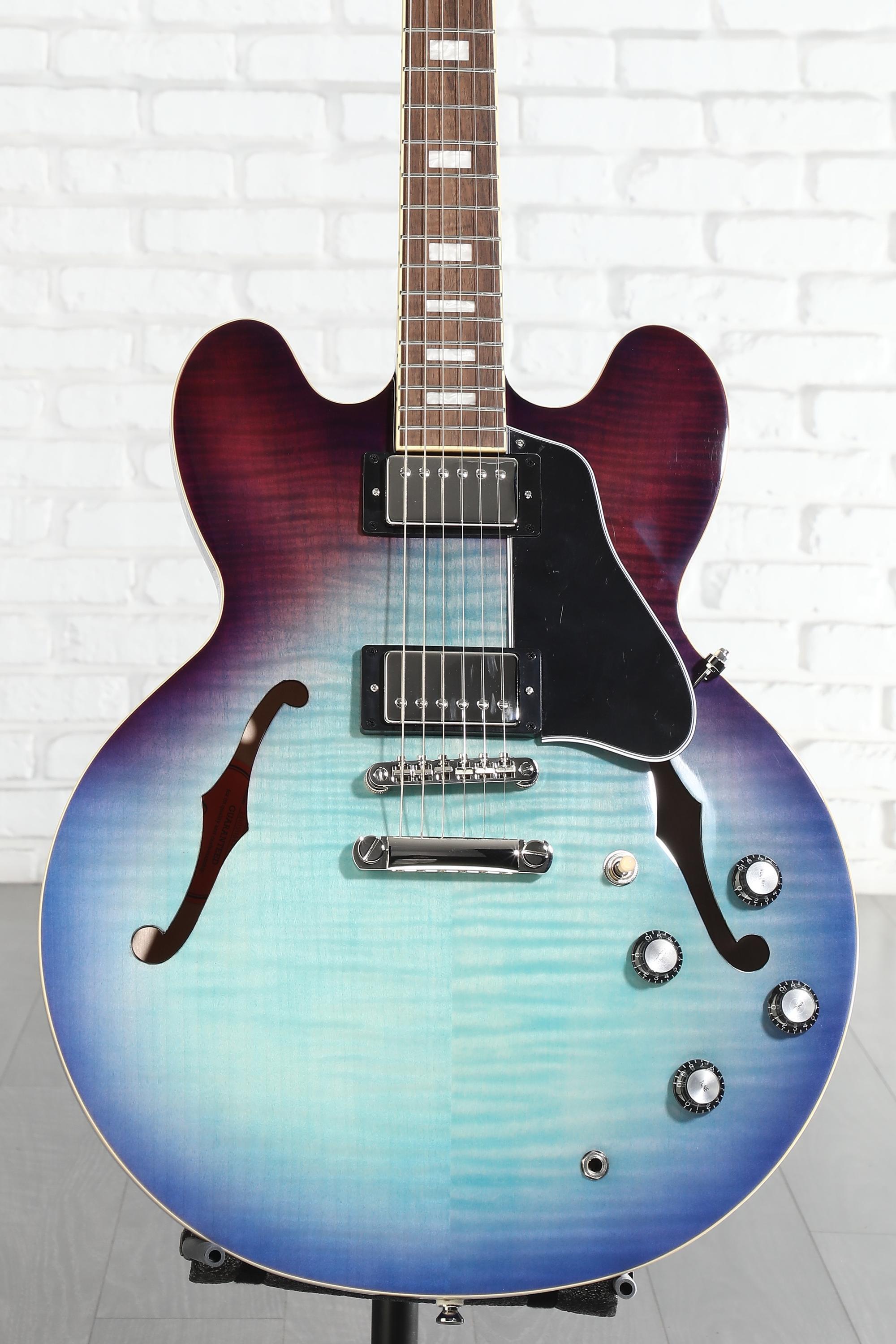 Epiphone ES-335 Figured Semi-hollowbody - Blueberry Burst | Sweetwater