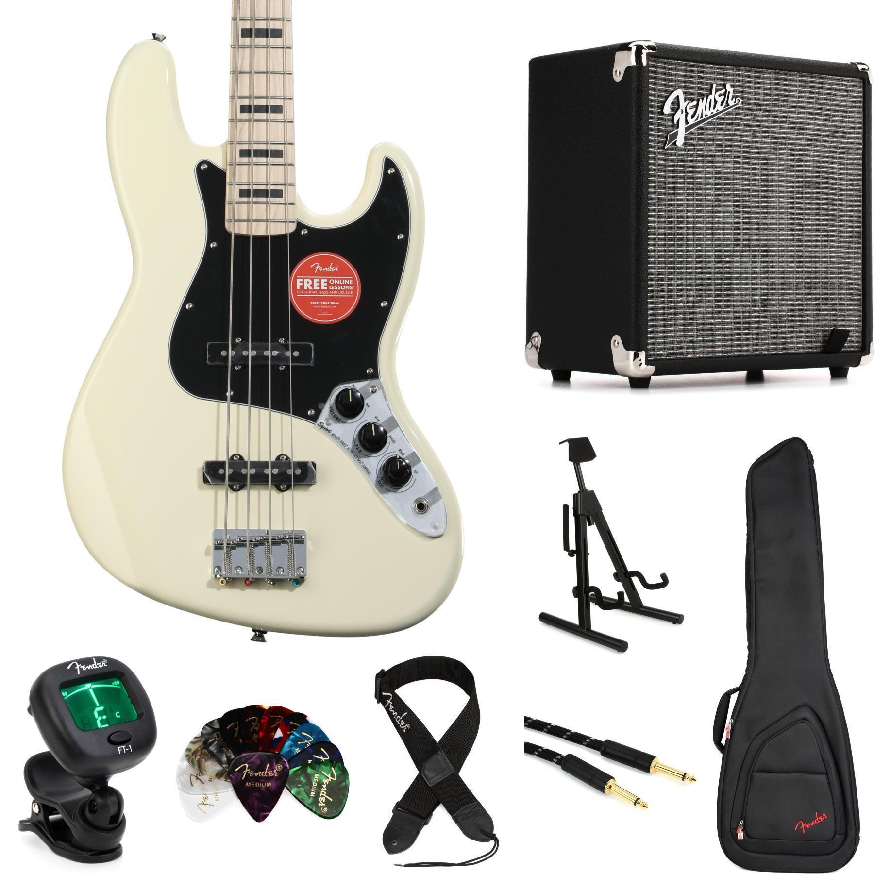 Squier Affinity Series Active Jazz Bass - Olympic White