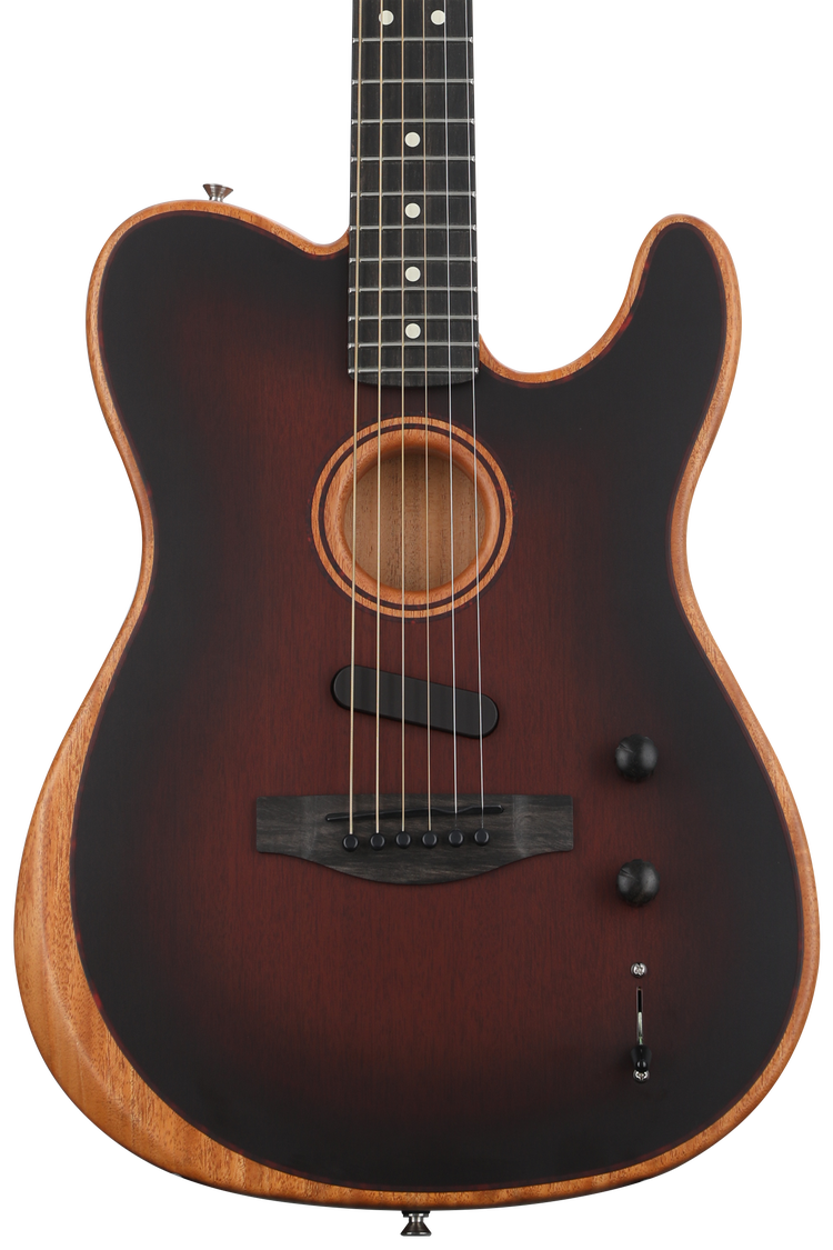Fender American Acoustasonic Telecaster - Bourbon Burst | Sweetwater