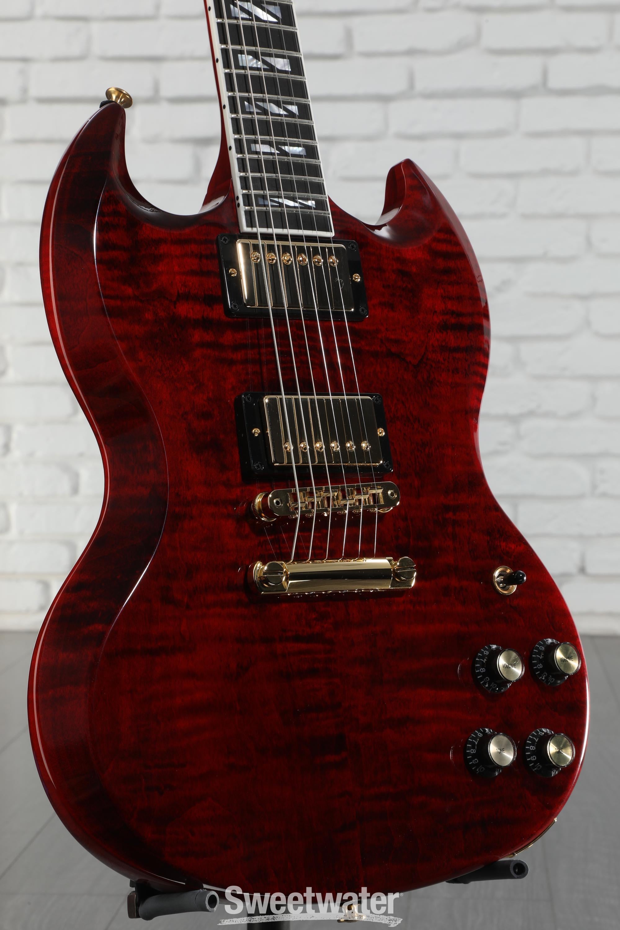 ◆大感謝祭!! GIBSON SG-X WINEBURST G1G22323 Gibson SG Supreme Electric Guitar - Wine Red | Sweetwater