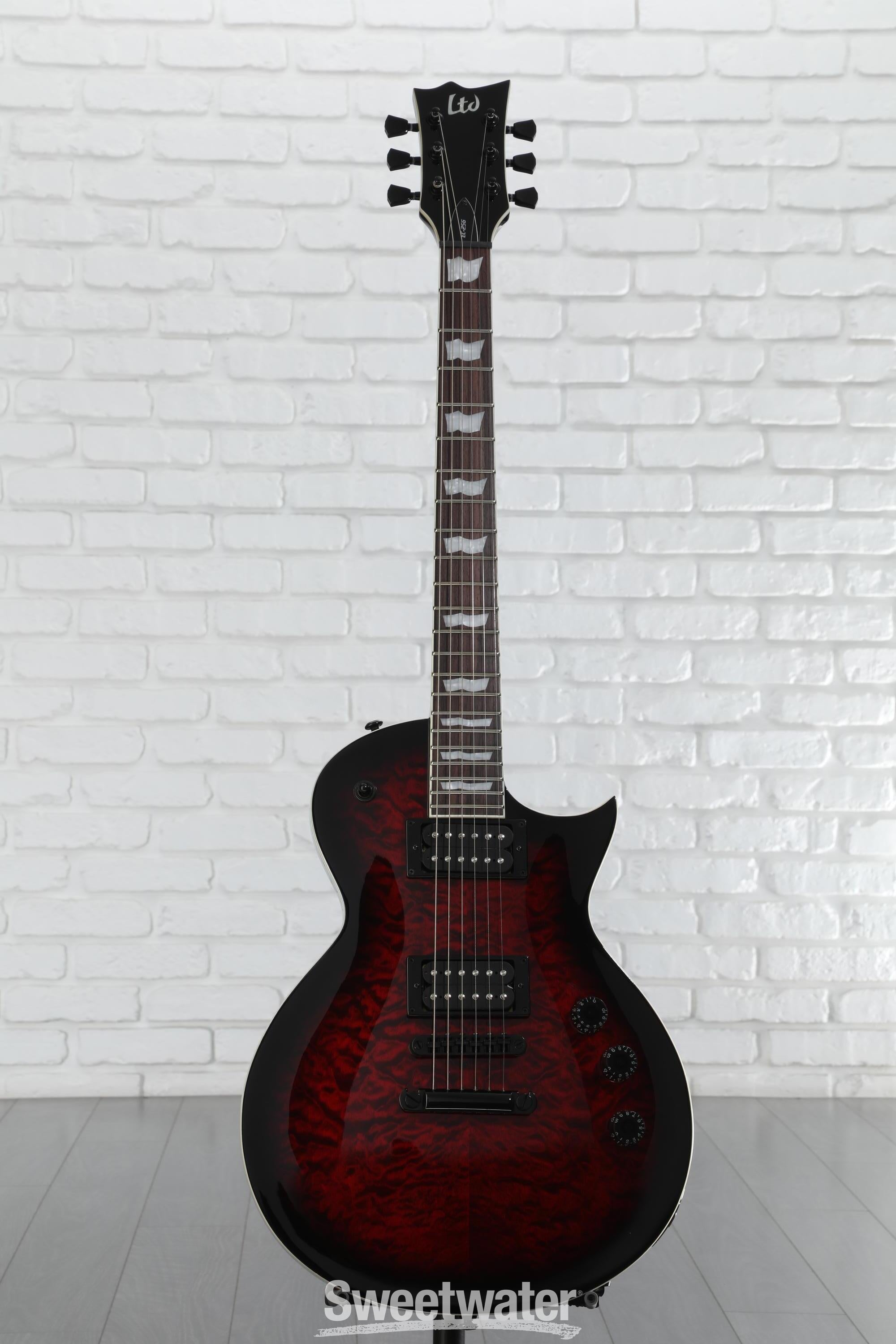 ☆emi☆ ESP LTD Eclipse EC-256QM Electric Guitar - See Thru Black