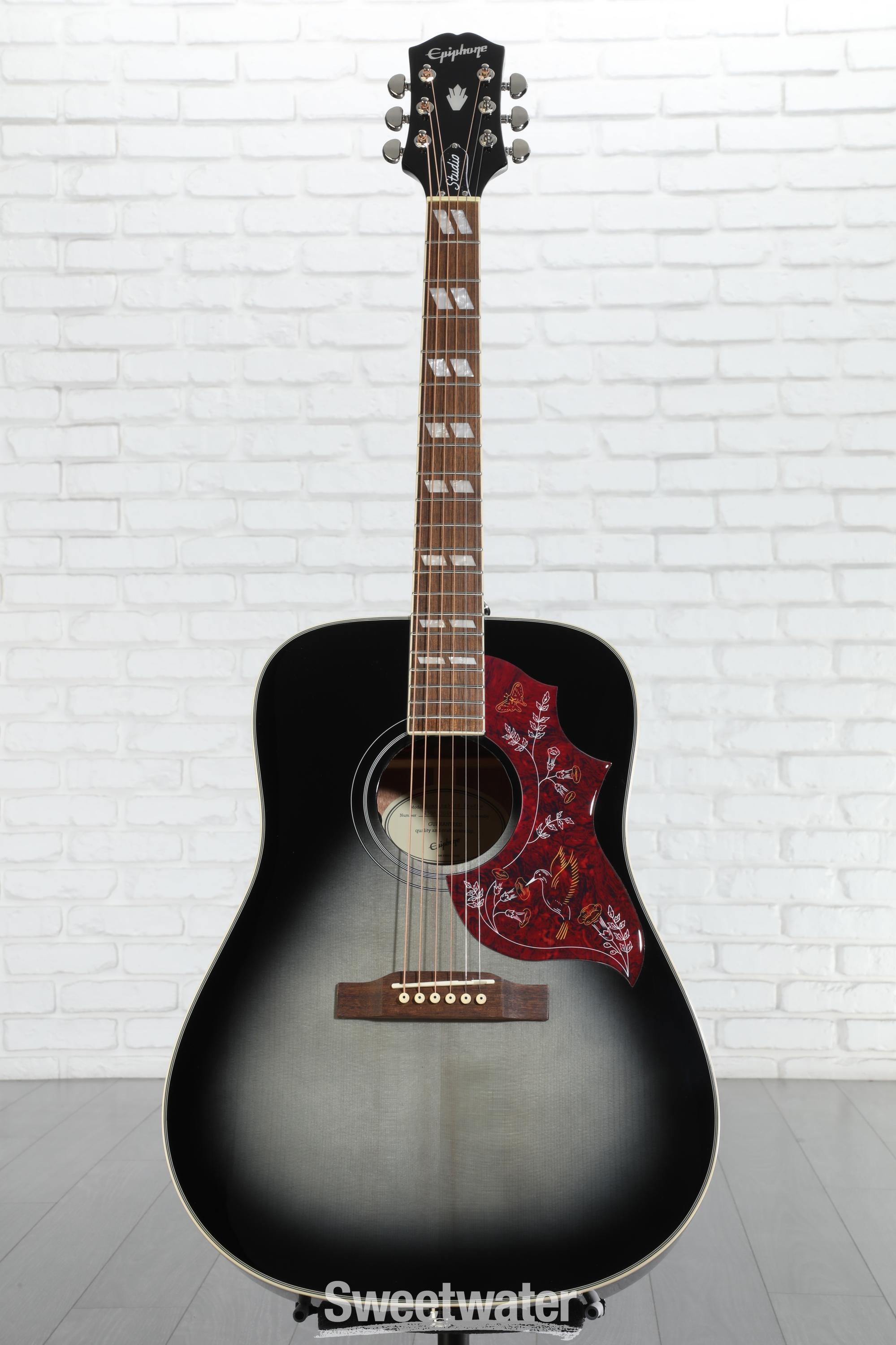 Epiphone Hummingbird PRO Ebony エピフォン Epiphone Hummingbird Pro Ebony <エピフォン>｜平野楽器 ロッキン