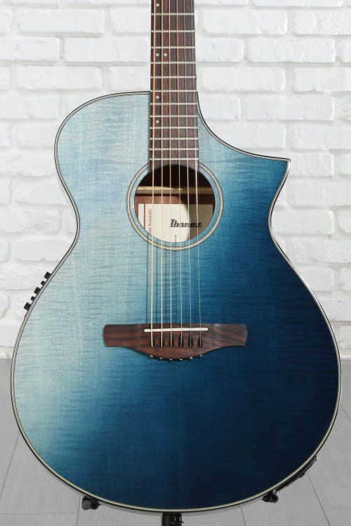 Ibanez AEWC32FM Acoustic-Electric Guitar - Indigo Sunset Fade
