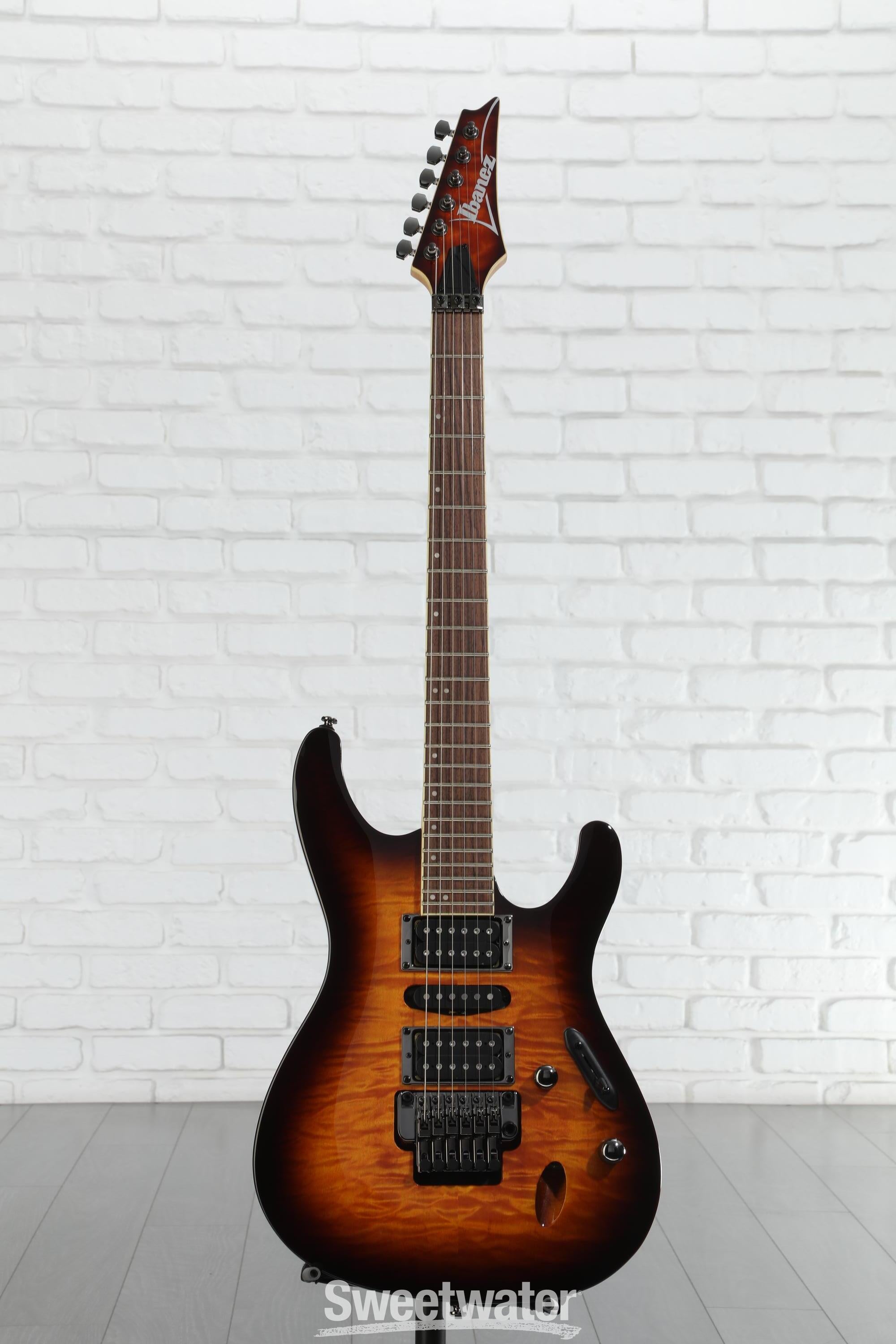 Ibanez S670QM Electric Guitar - Dragon Eye Burst | Sweetwater