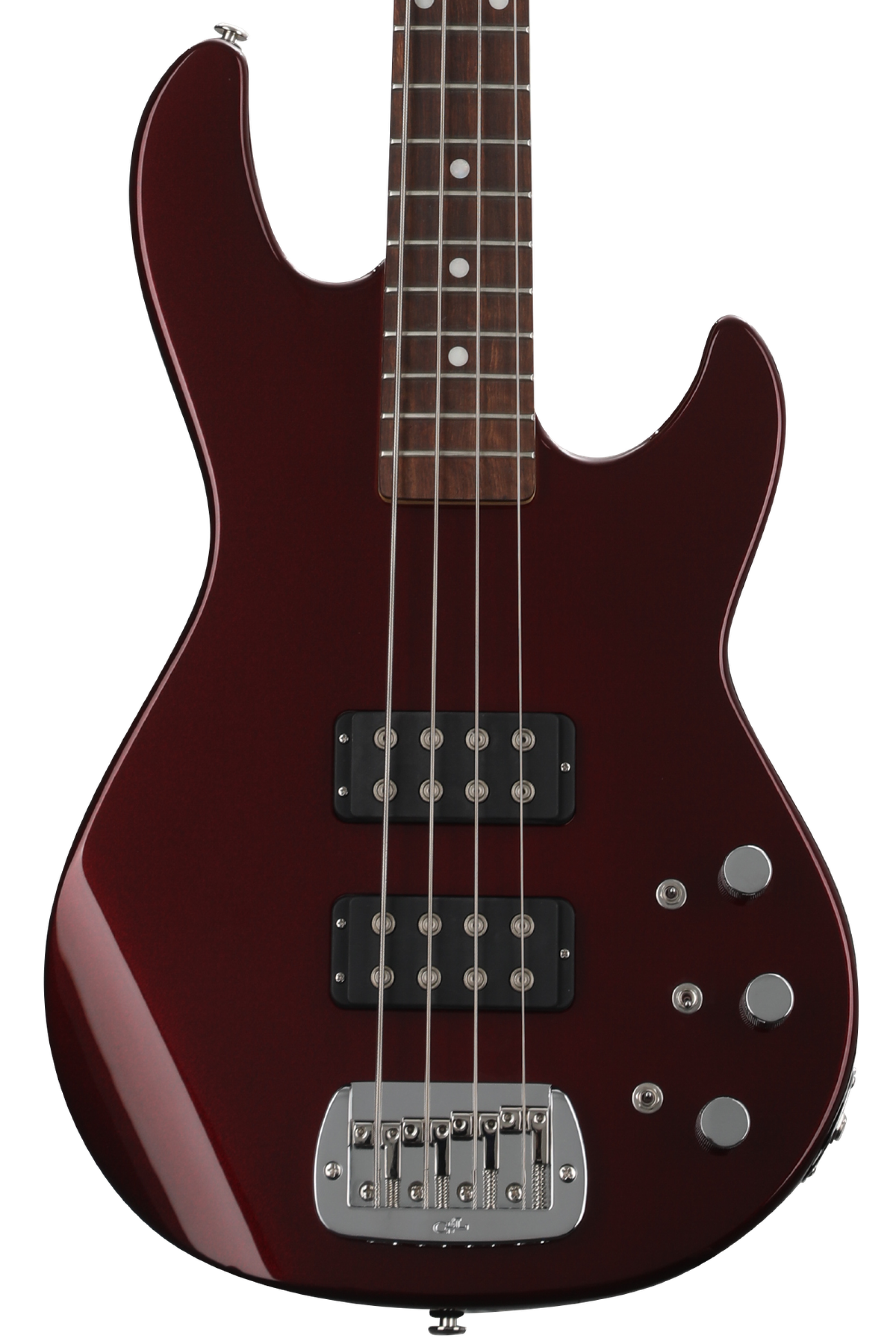 G&L Fullerton Deluxe L-2000 Bass Guitar - Ruby Red Metallic