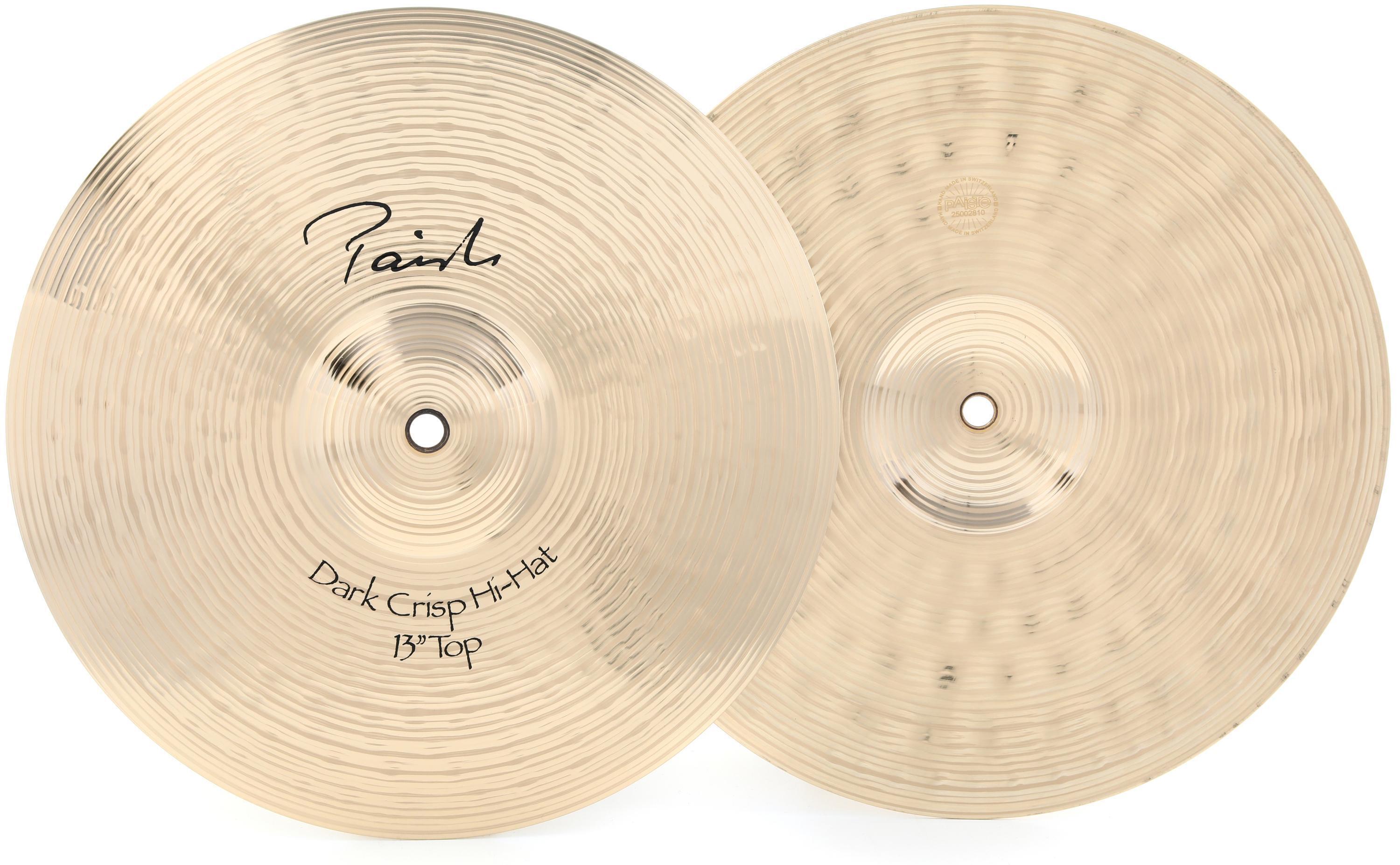 Paiste 13 inch Signature Dark Crisp Hi-hat Cymbals | Sweetwater