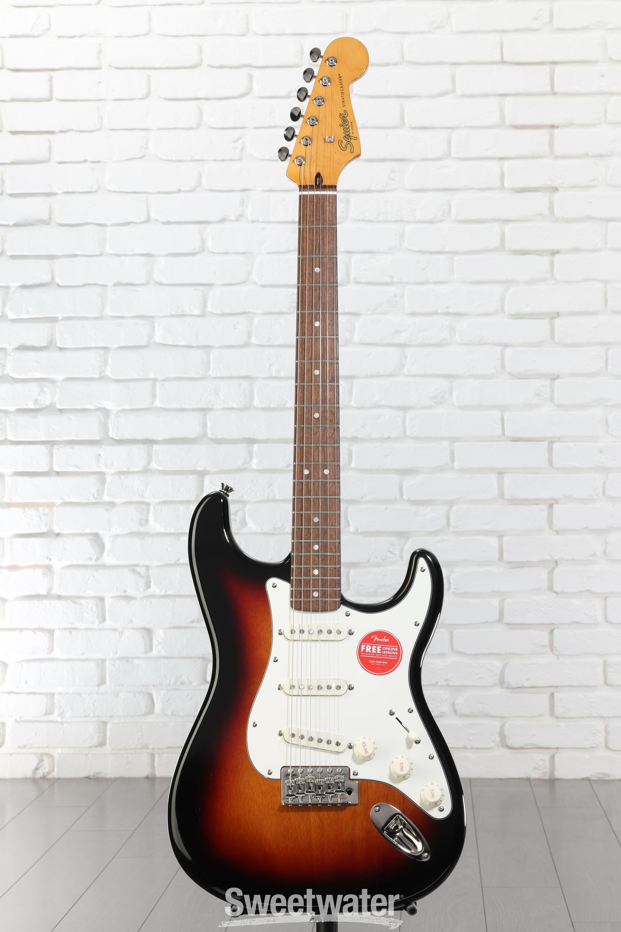 ギター Squier by Fender Classic Vibe 60s Amazon.com: Squier Classic Vibe 60s Stratocaster Electric Guitar