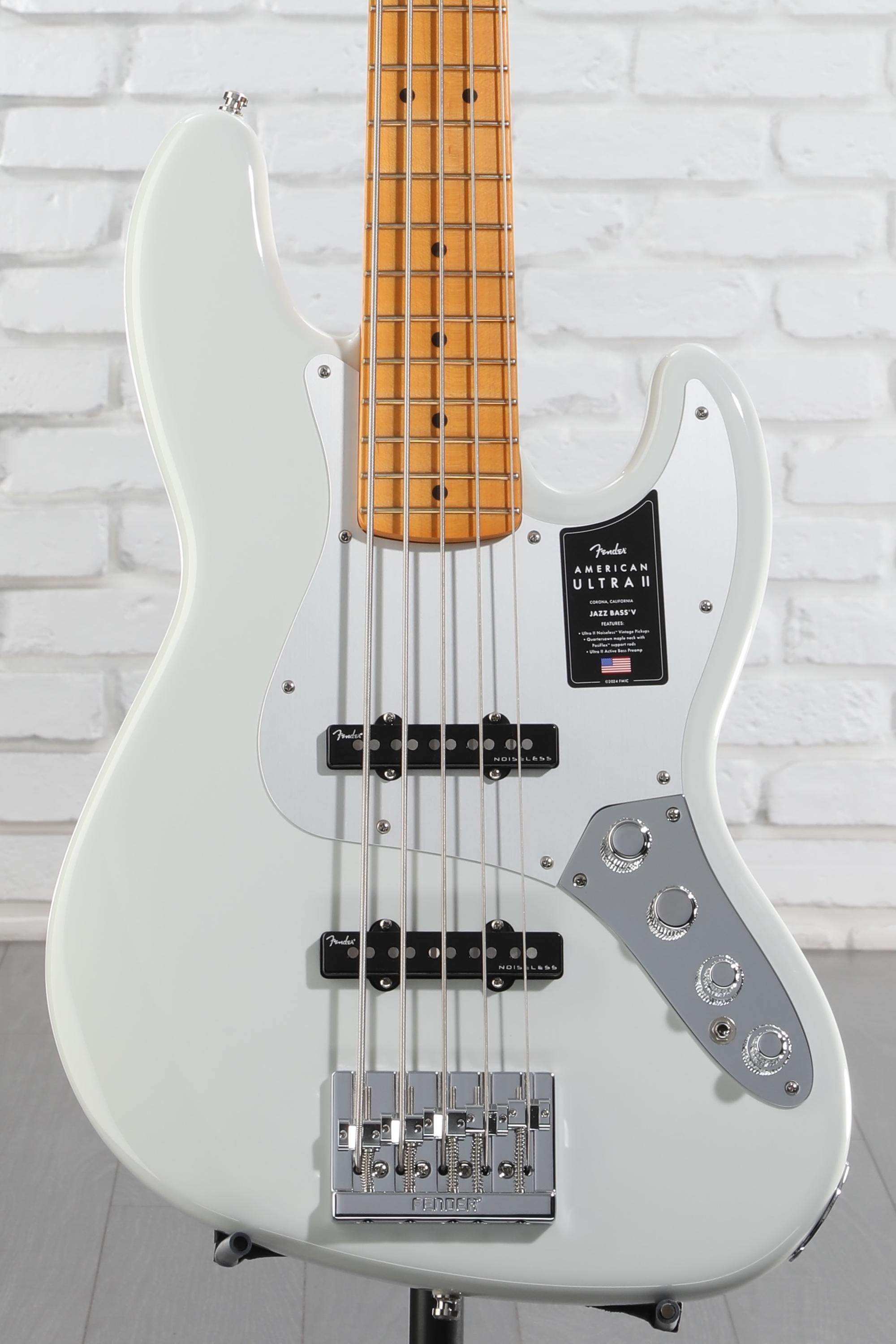 Fender American Ultra II Jazz Bass V - Avalanche, Maple