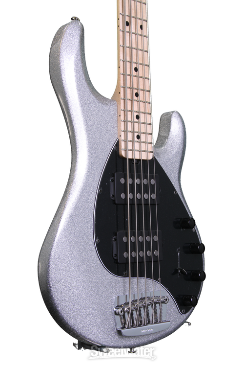 Ernie Ball Music Man Stingray 5 HH - Silver Sparkle | Sweetwater