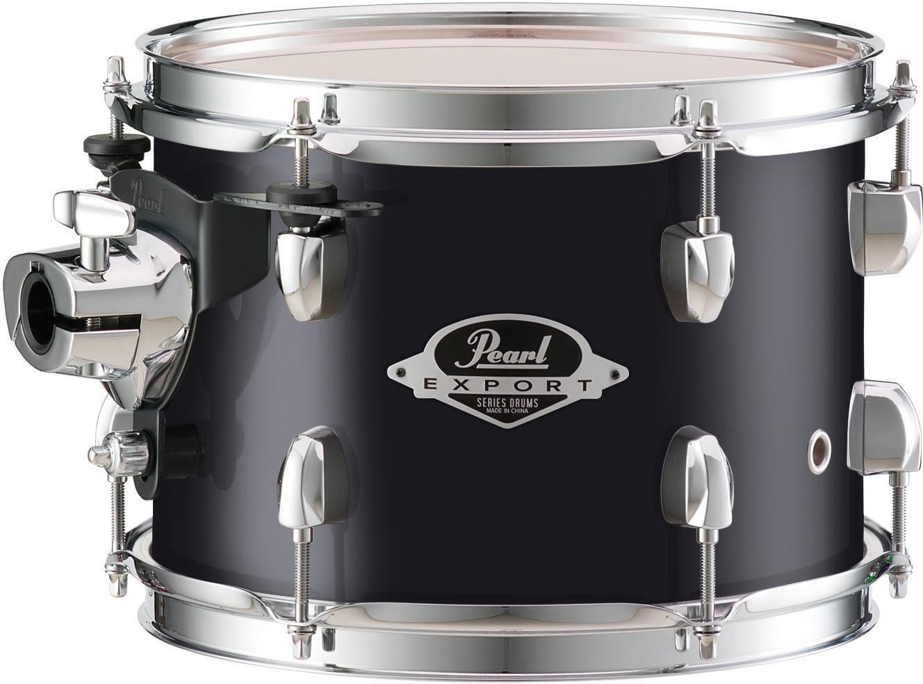 Photo of Pearl Export Mounted Tom - 8 inches x 12 inches, Jet Black