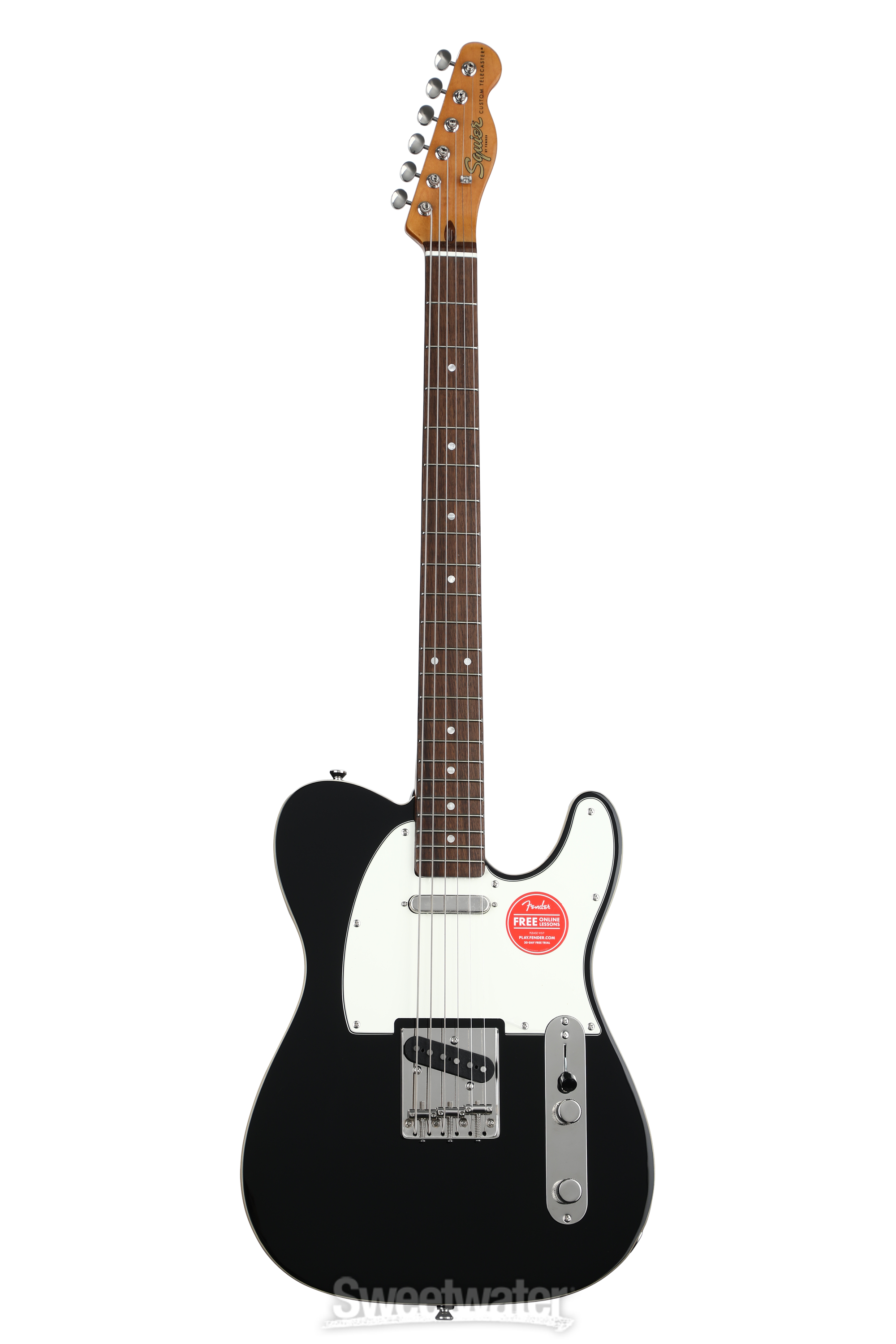 Squier Classic Vibe Baritone Custom Telecaster - Black | Sweetwater