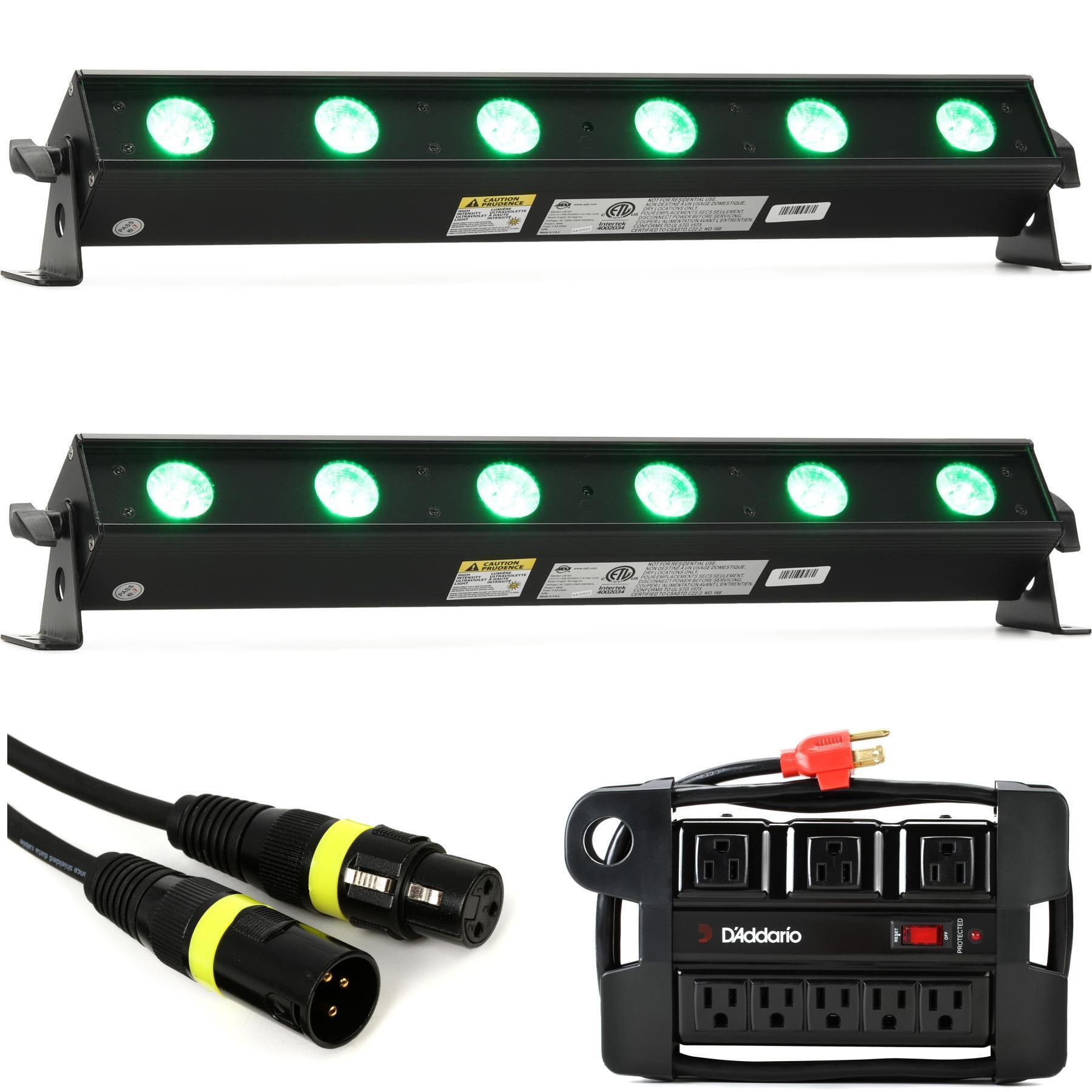 ADJ UB 6H 1/2-Meter 6-LED RGBWA+UV LED Bar | Sweetwater