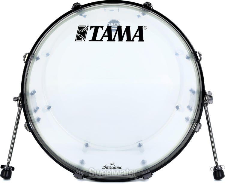 Tama 50th Anniversary Starclassic Mirage Bass Drum - 16 inches x 22 inches, Clear