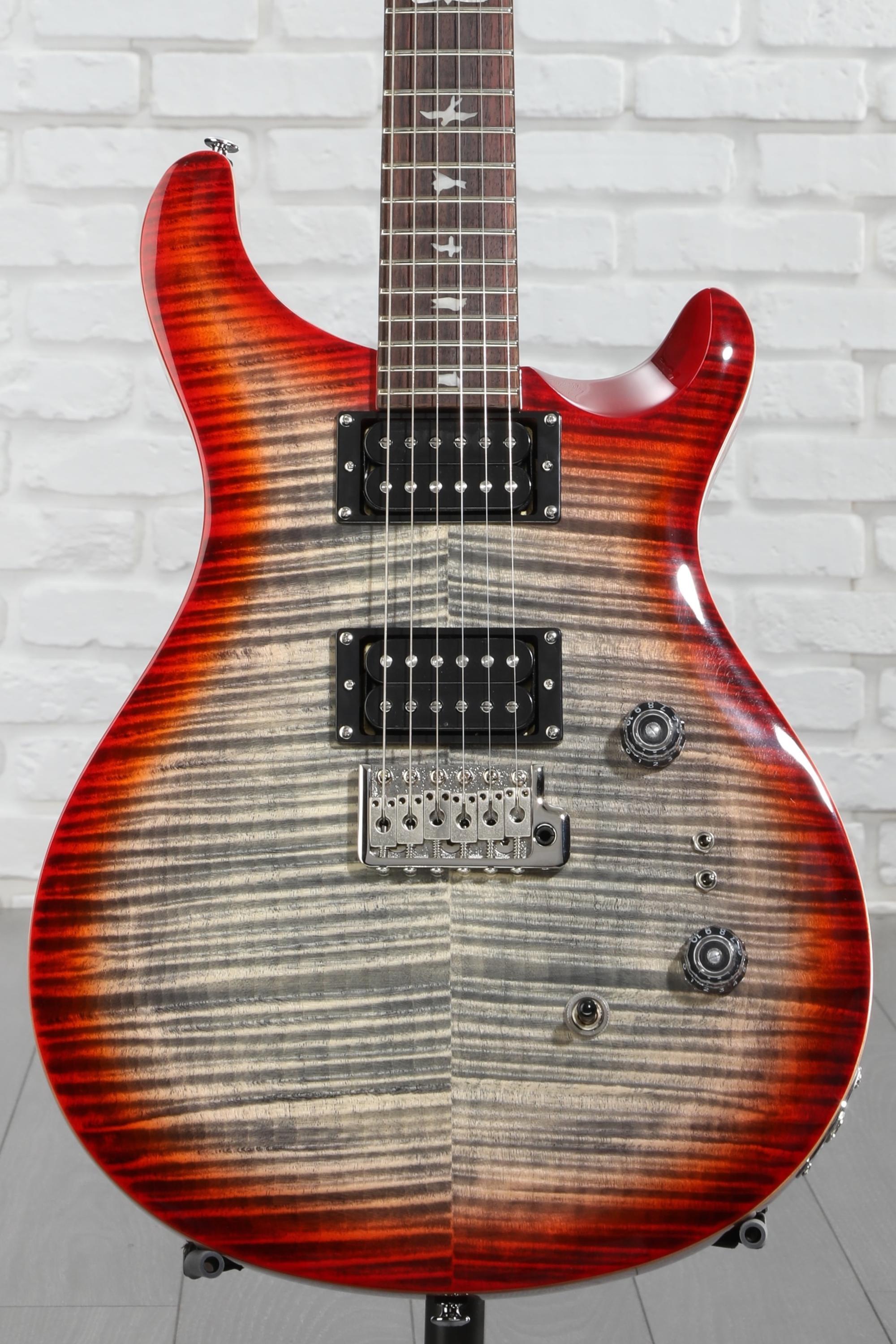PRS SE Custom 24-08 Electric Guitar - Charcoal Cherry Burst