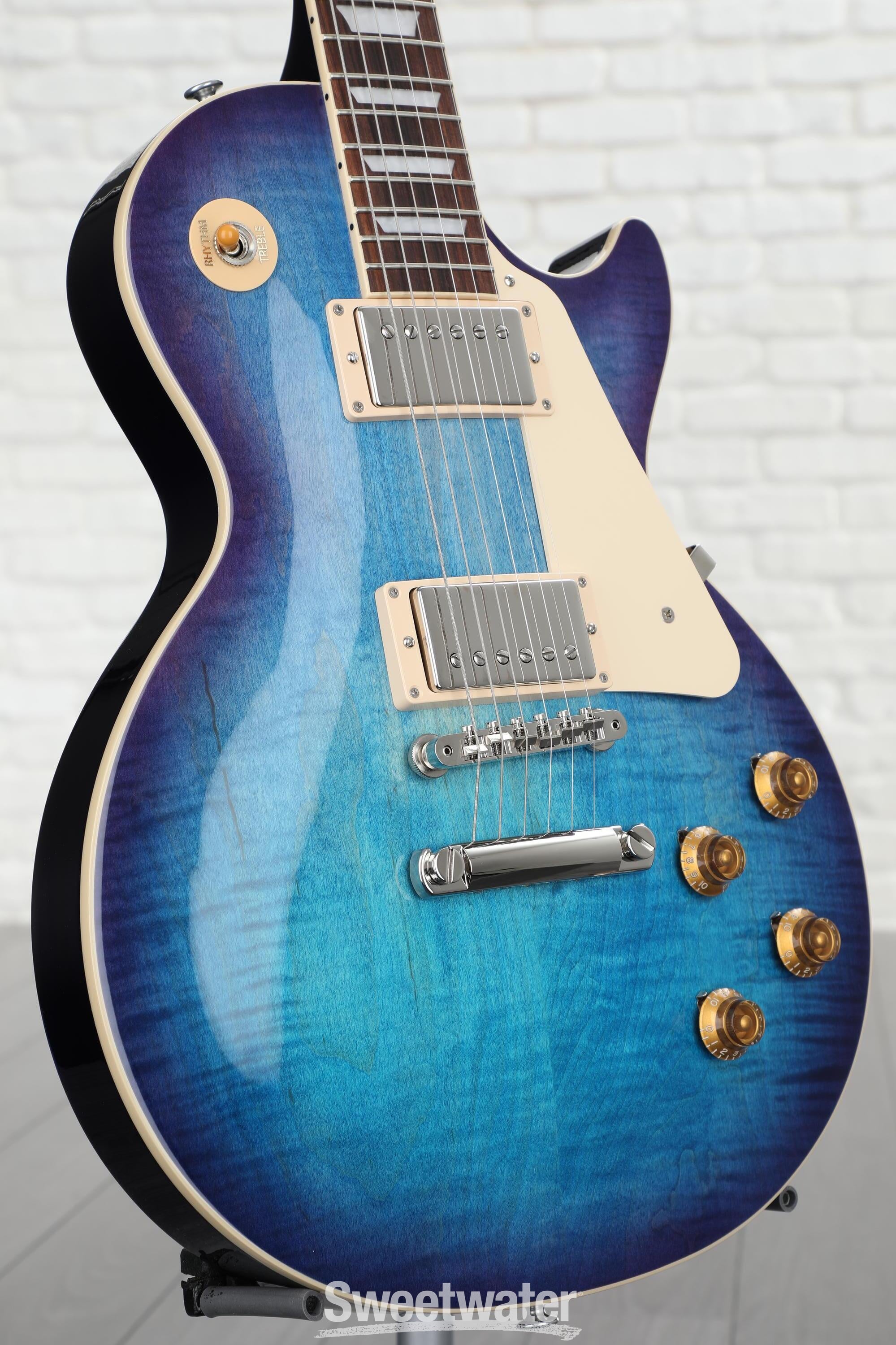 Gibson Les Paul Standard '50s Figured Top Electric Guitar - Blueberry ...