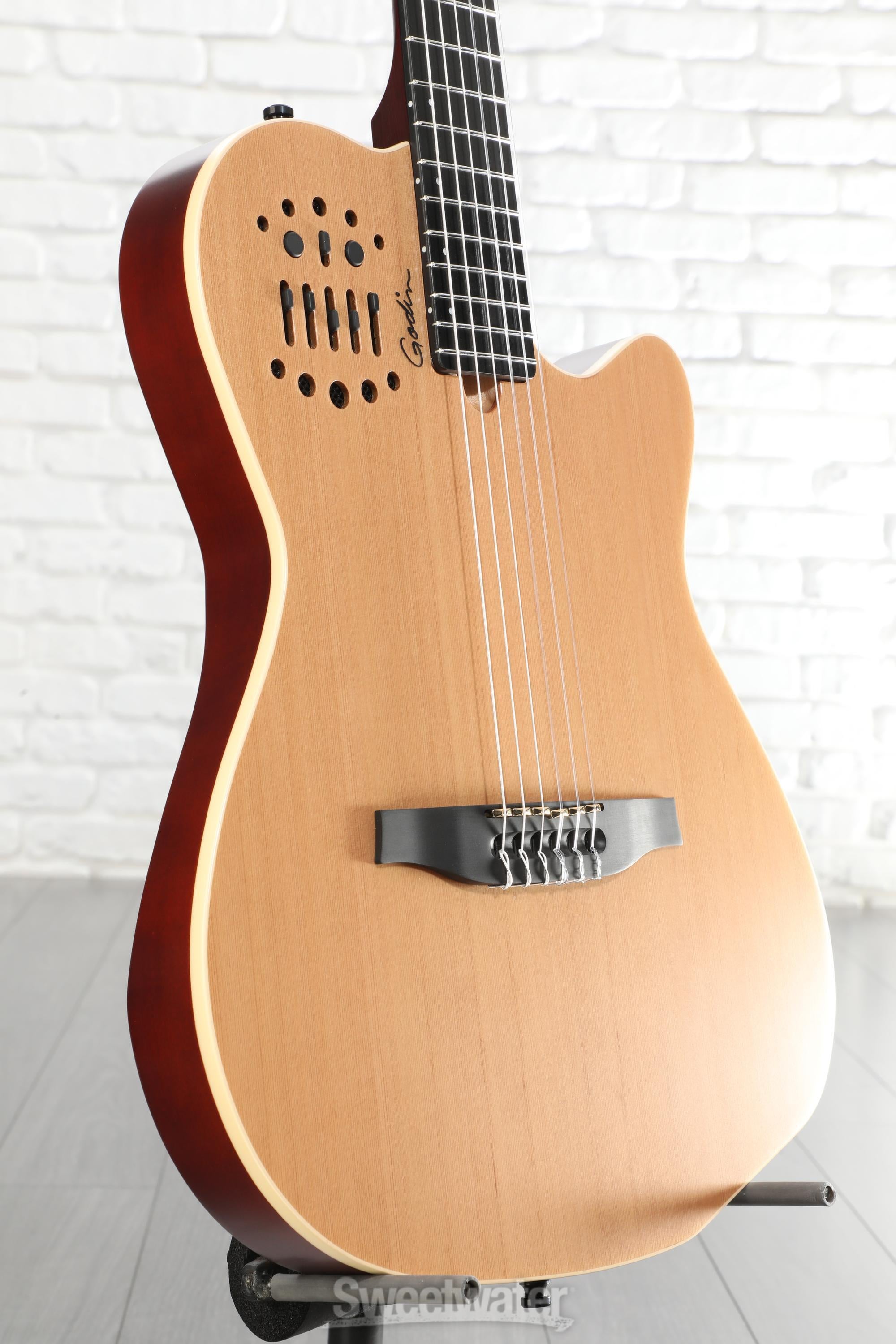 Godin ACS-SA Slim, Nylon String Acoustic-Electric Guitar - Natural