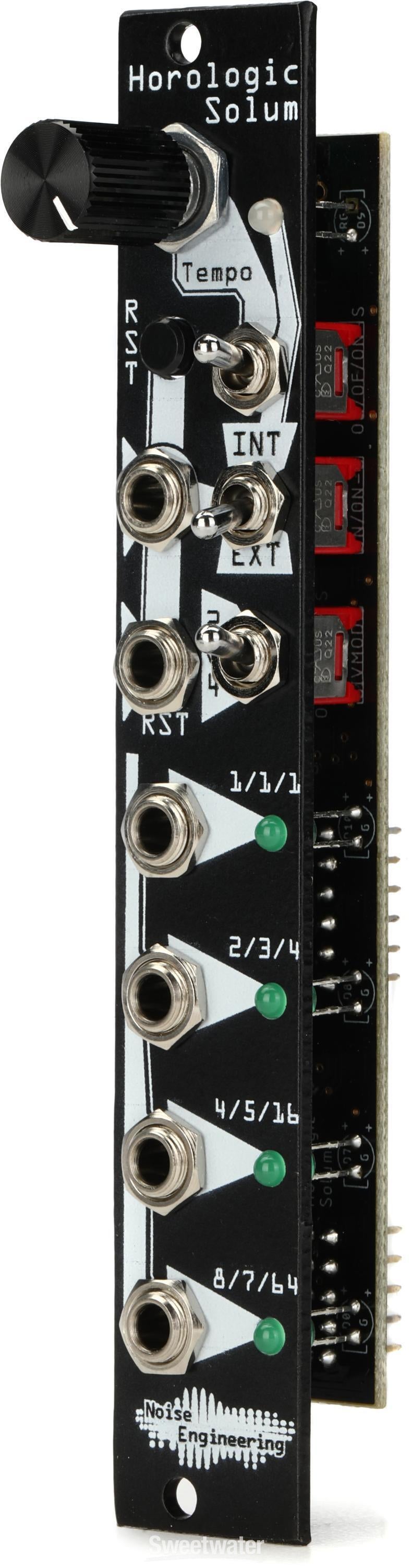 Noise Engineering Horologic Solum Voltage-controlled Clock Generator  Eurorack Module - Black