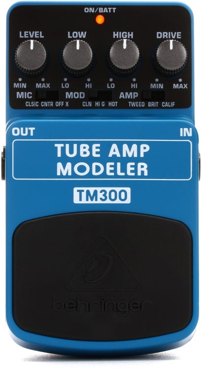 Behringer TM300 Tube Amp Modeler Pedal Reviews