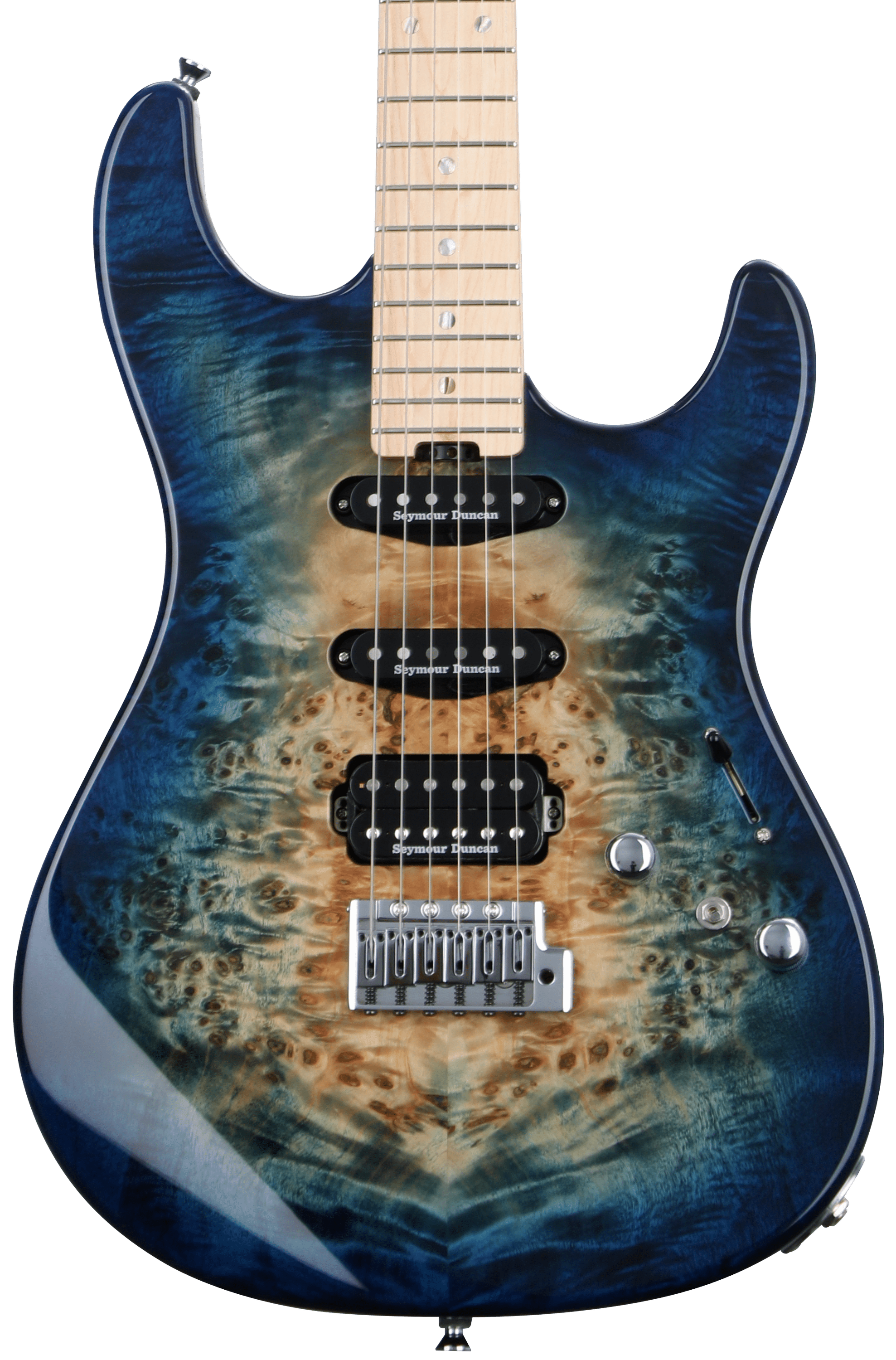 ESP Original Snapper CTM Electric Guitar - Nebula Blue Burst with Maple  Fingerboard | Sweetwater