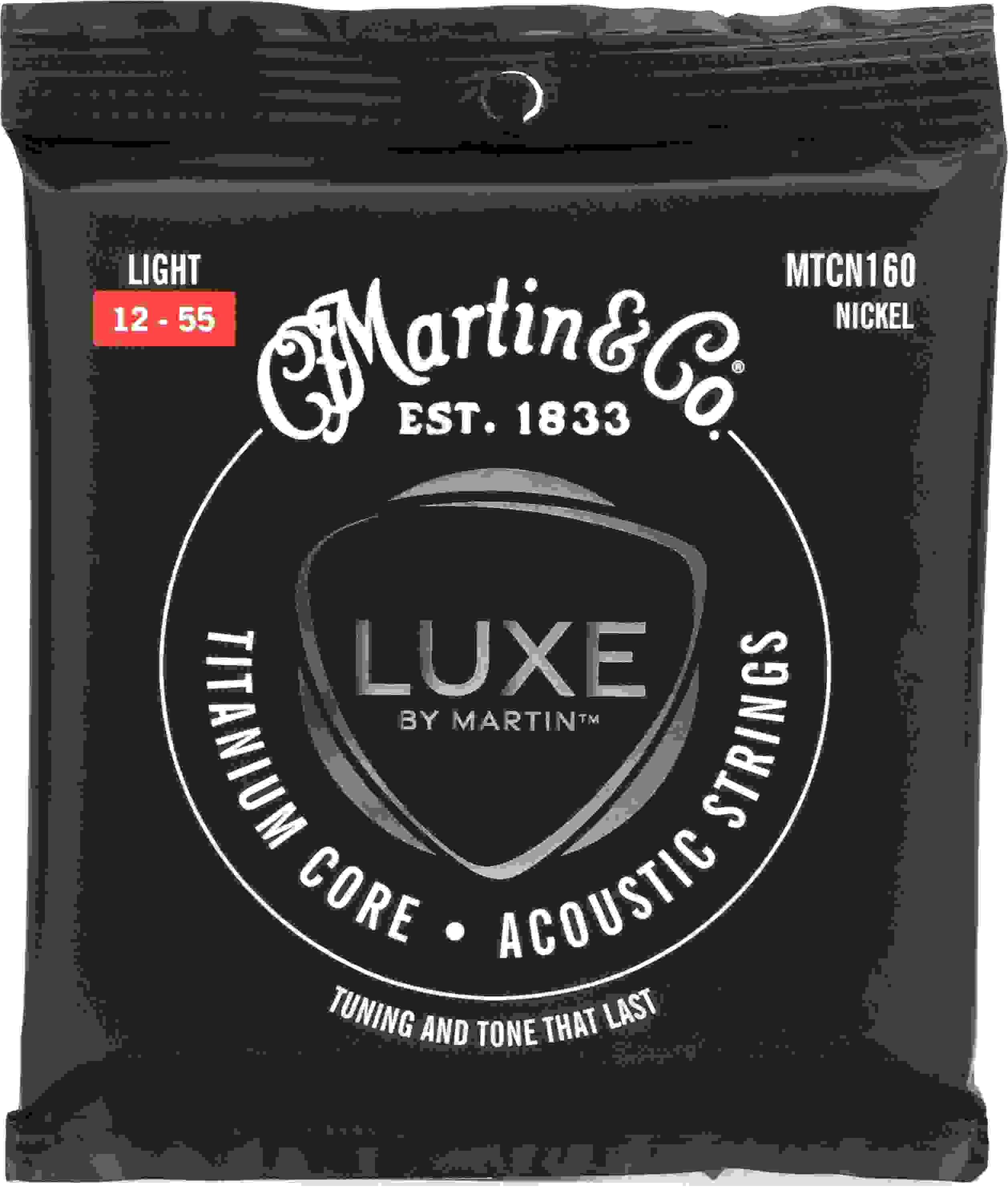 Martin MTCN160 Titanium Core Acoustic Guitar Strings Light Sweetwater