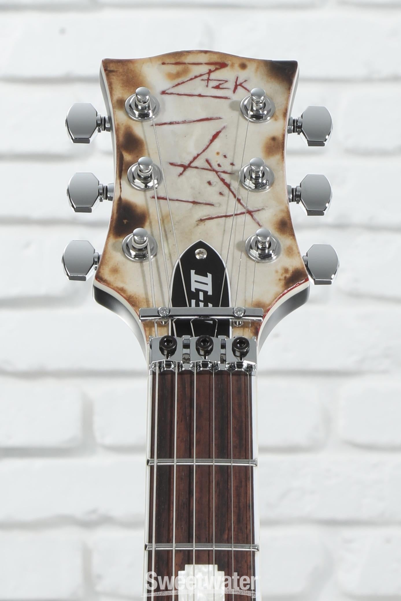 ESP E-II RZK-II Burnt Richard Z. Kruspe Signature Electric