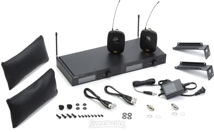 Shure SLXD14D Dual Wireless Bodypack System - G58 Band