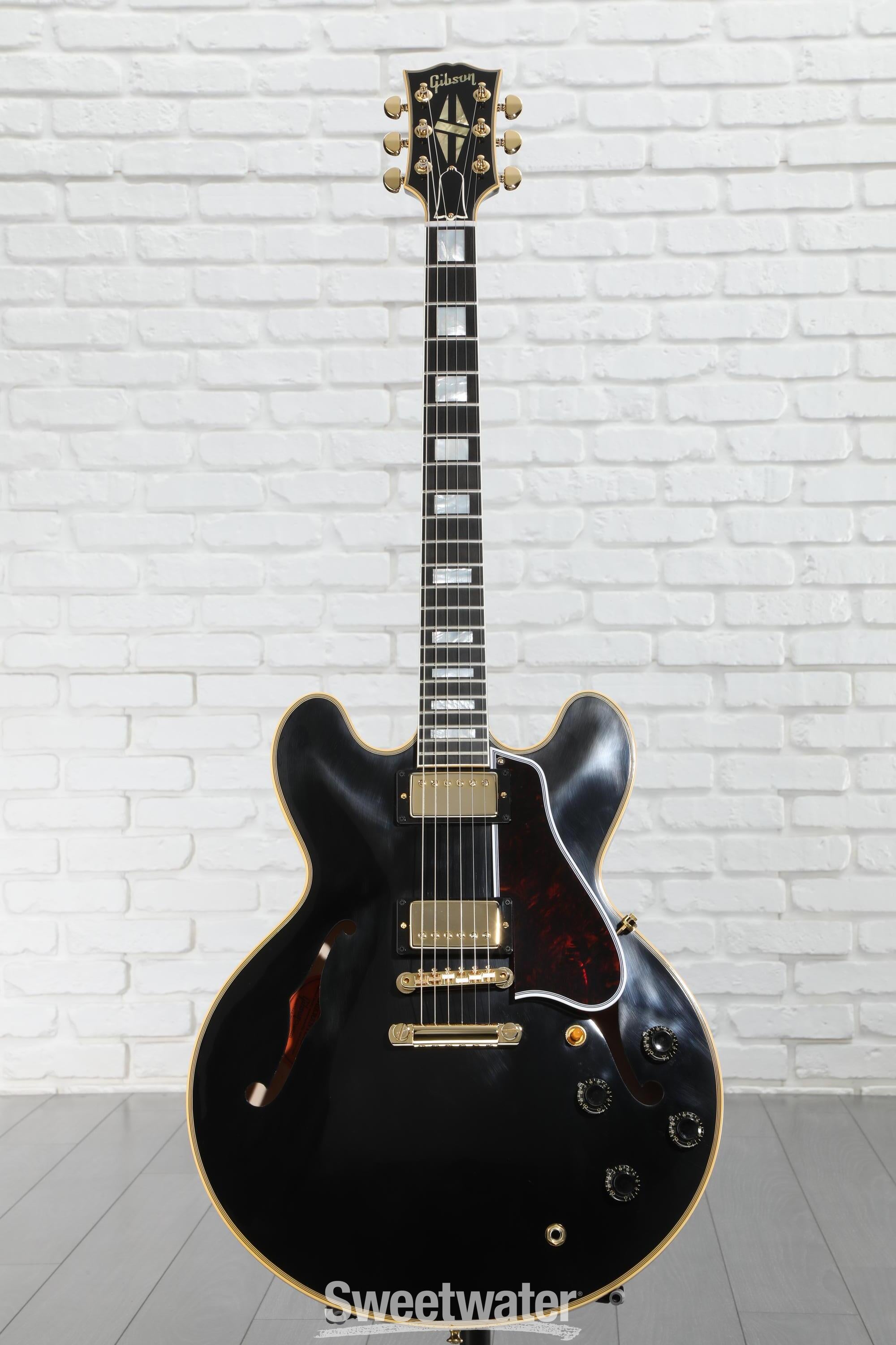 Gibson Custom 1959 ES-355 Reissue Stop Bar Electric Guitar - Ebony