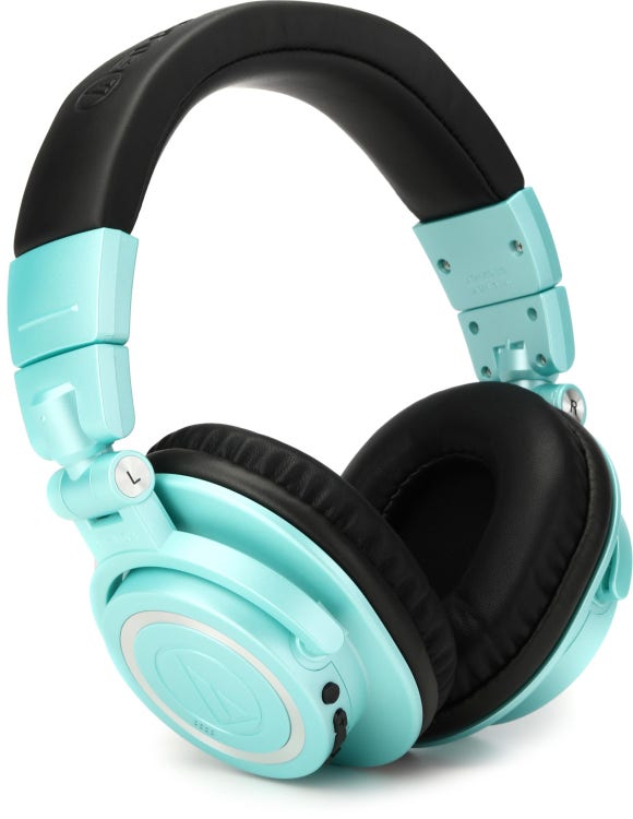 Audio-Technica ATH-M50xBT2 Bluetooth Closed-back Headphones - Icy Blue,  Limited Edition