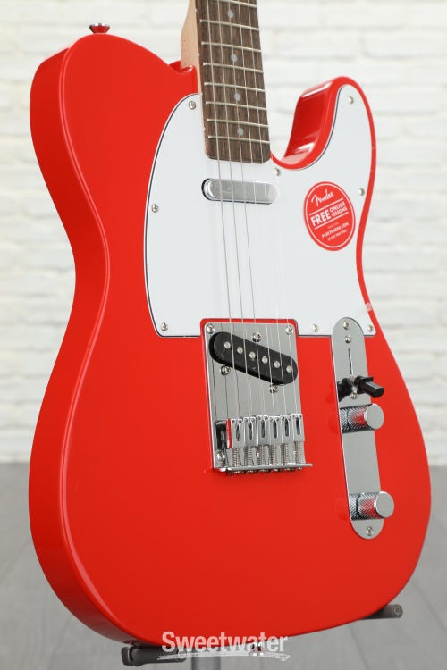 Squier Affinity Series Telecaster Electric Guitar - Race Red with  
