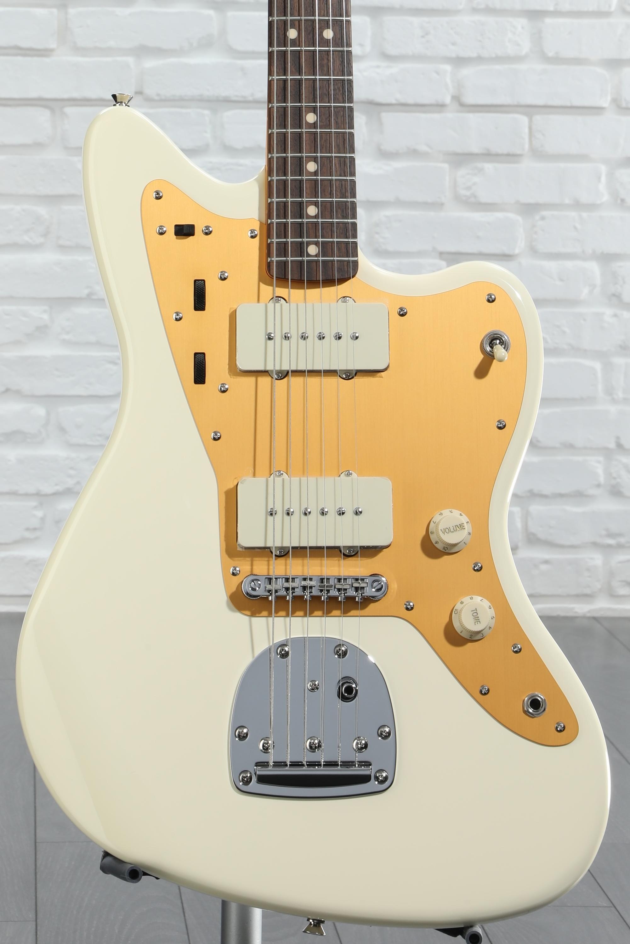 Squier J Mascis Signature Jazzmaster - Vintage White with Squier J Mascis Signature Jazzmaster - Vintage White with