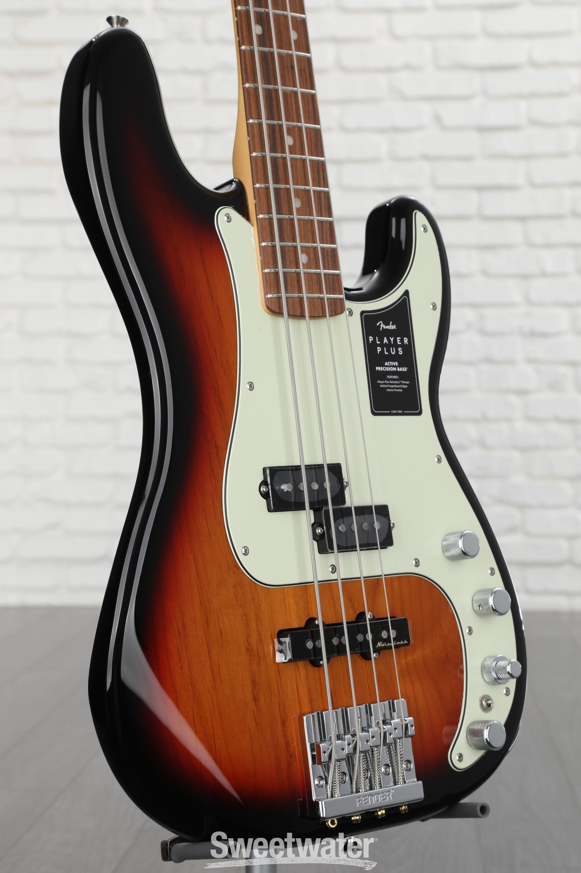 Fender Player Plus Active Precision Bass Guitar - 3-color