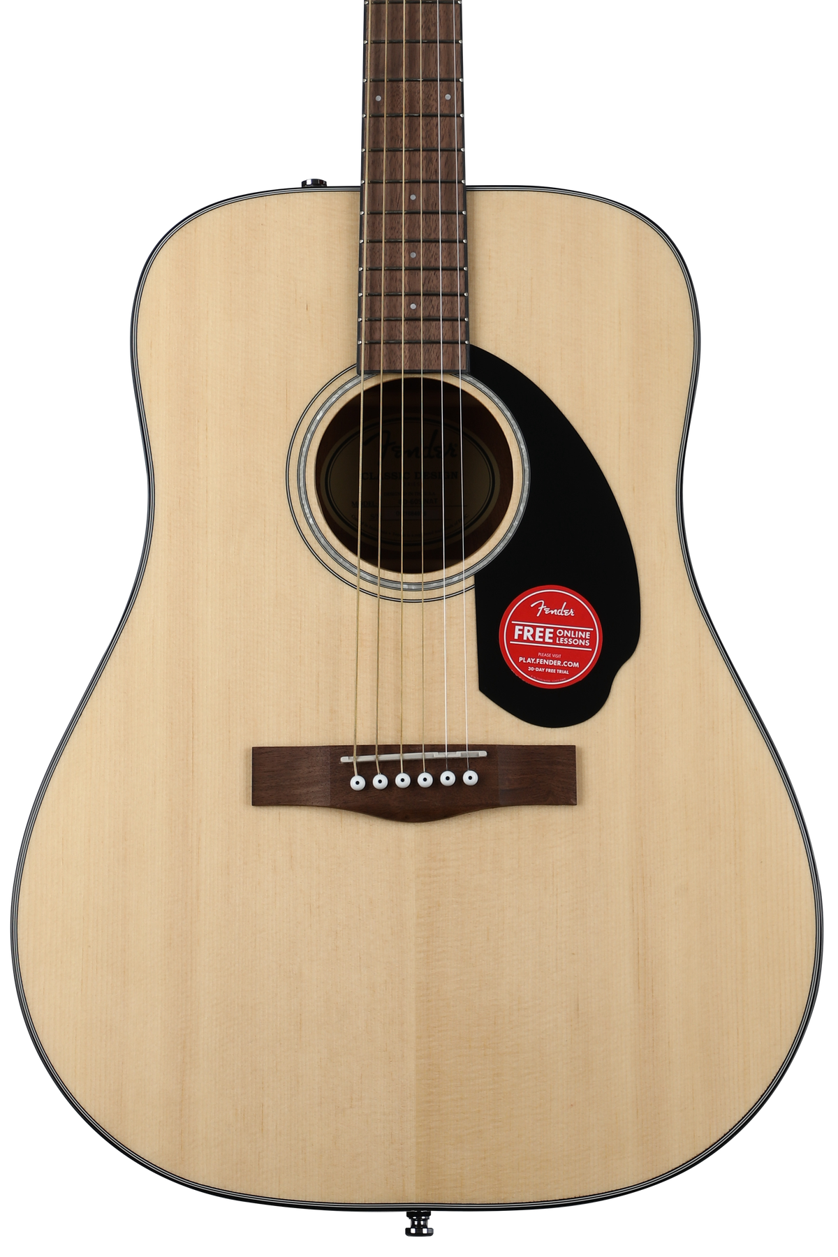 Fender CD-60S Dreadnought Acoustic Guitar - Natural | Sweetwater