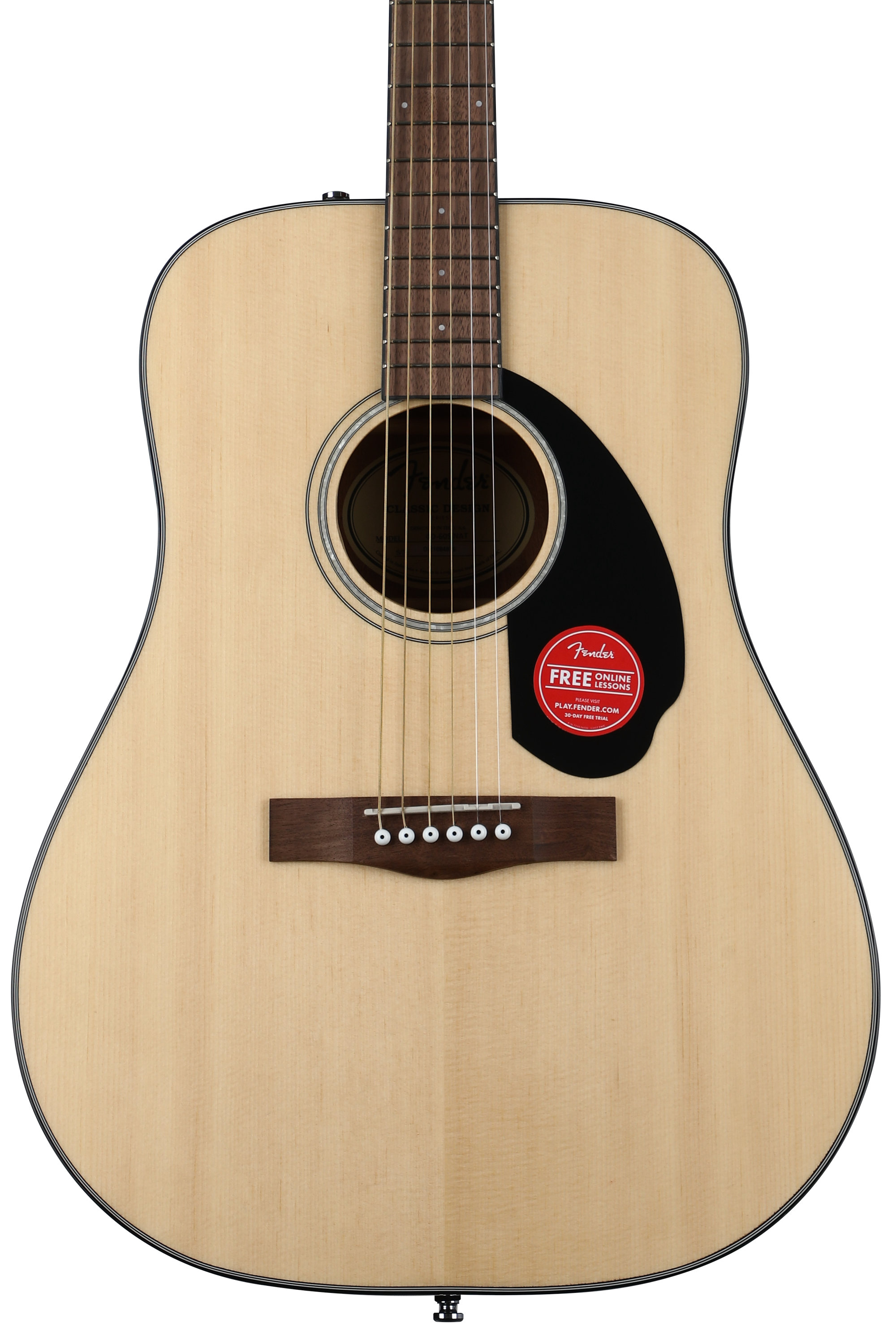Fender CD-60S Dreadnought Acoustic Guitar - Natural