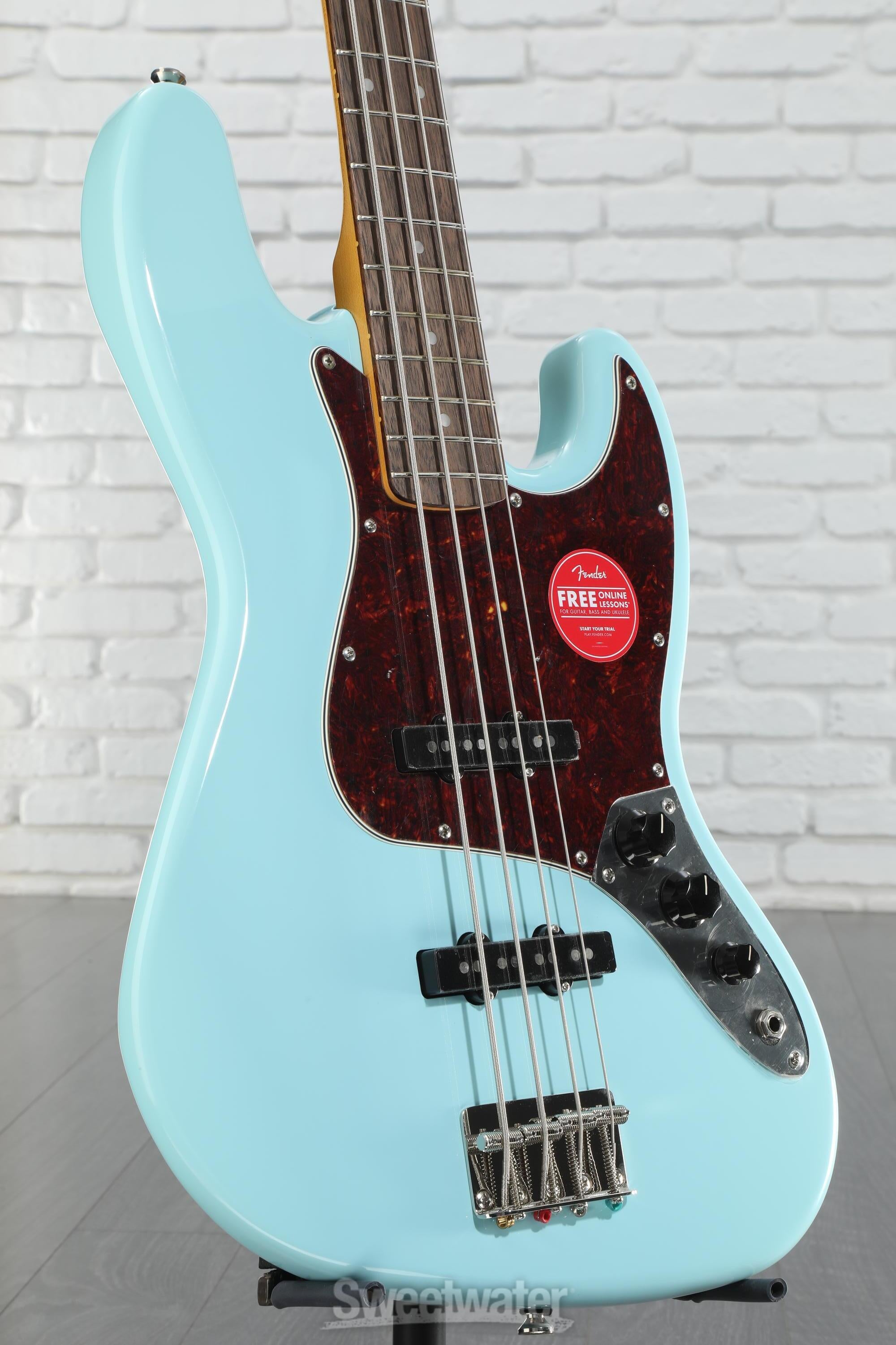 Squier Classic Vibe '60s Jazz Bass - Daphne Blue | Sweetwater