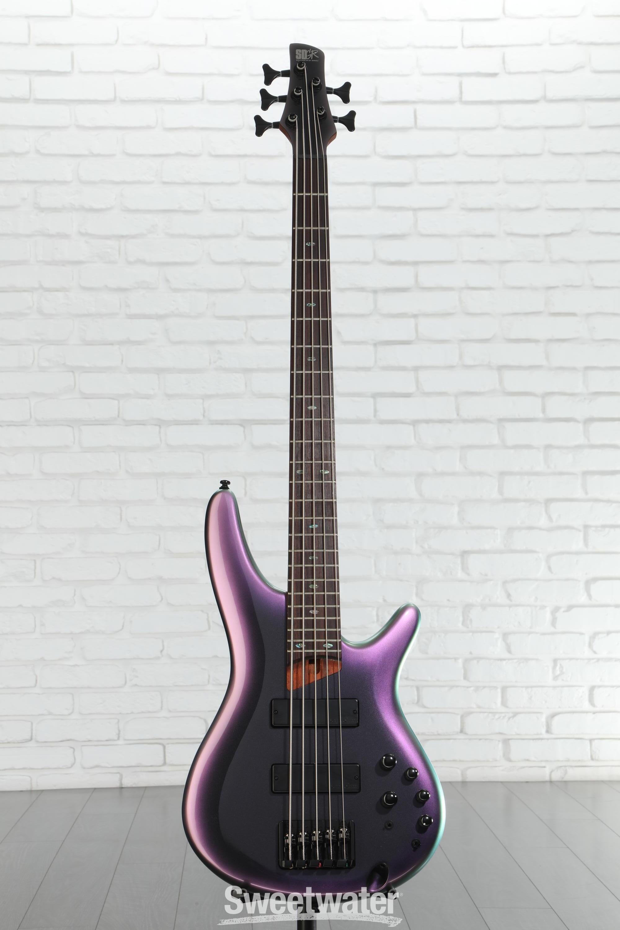 Ibanez SR505E Bass Guitar - Black Aurora Burst | Sweetwater