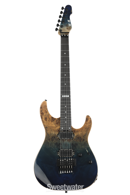 ESP E-II SN-II Electric Guitar - Blue Natural Fade | Sweetwater