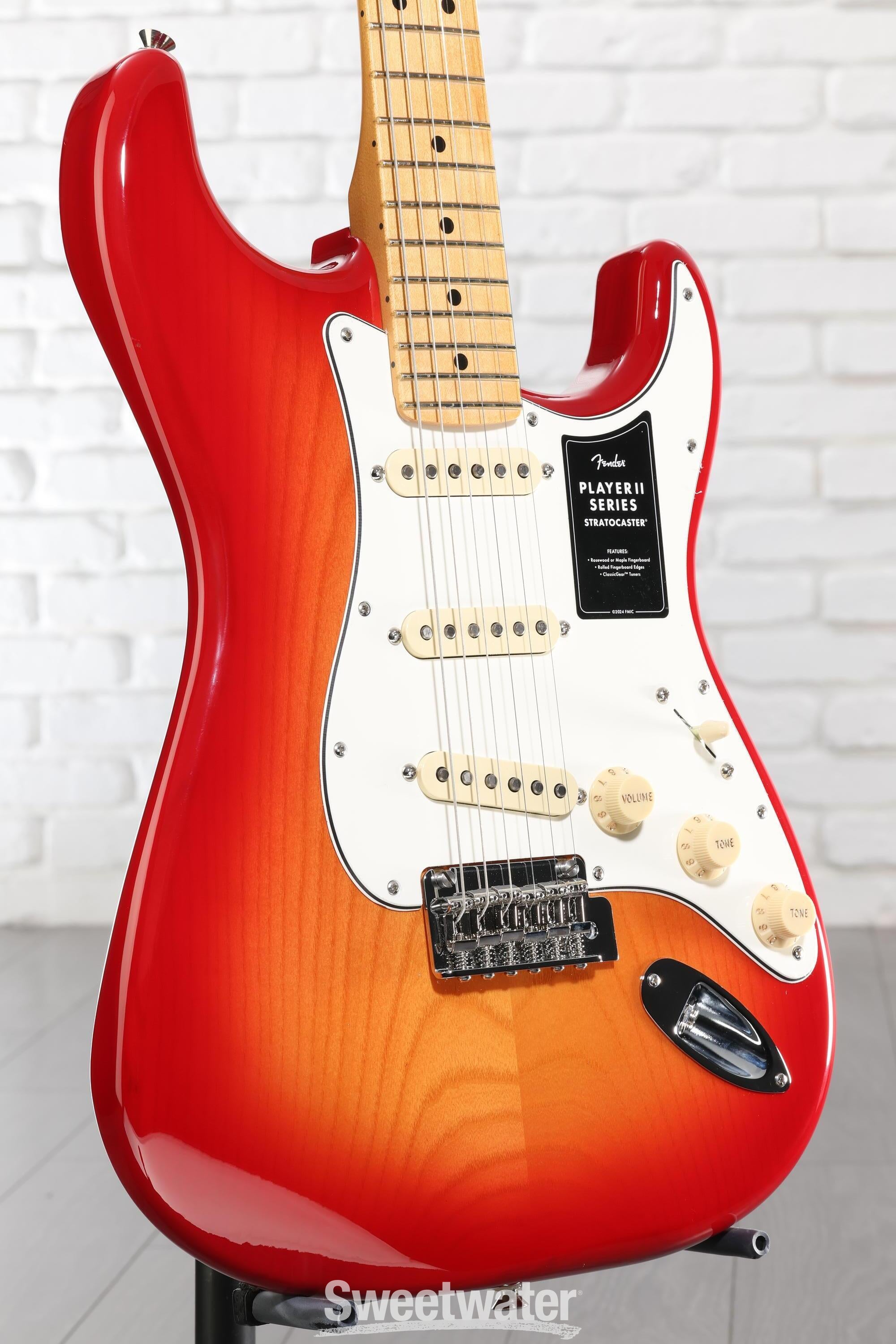 Fender Player II Stratocaster Electric Guitar - Aged Cherry Burst
