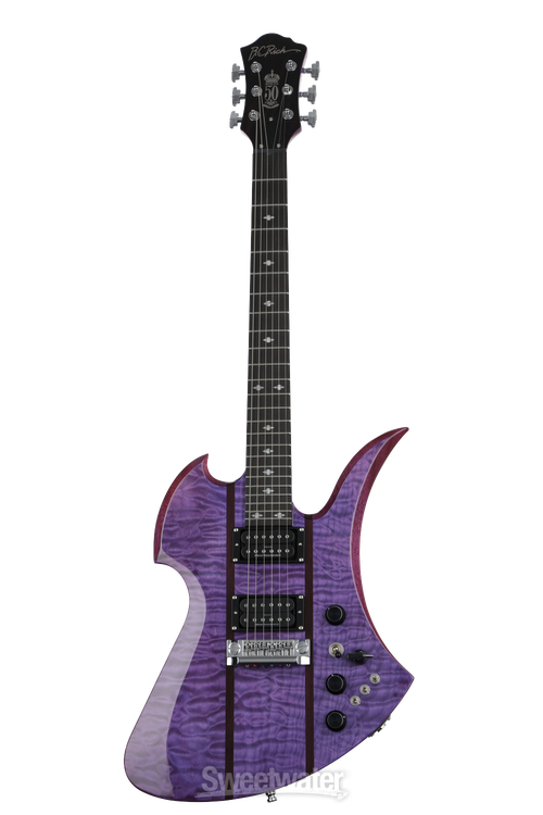 B.C. Rich Mockingbird Legacy STQ Hardtail Electric Guitar - Trans Purple