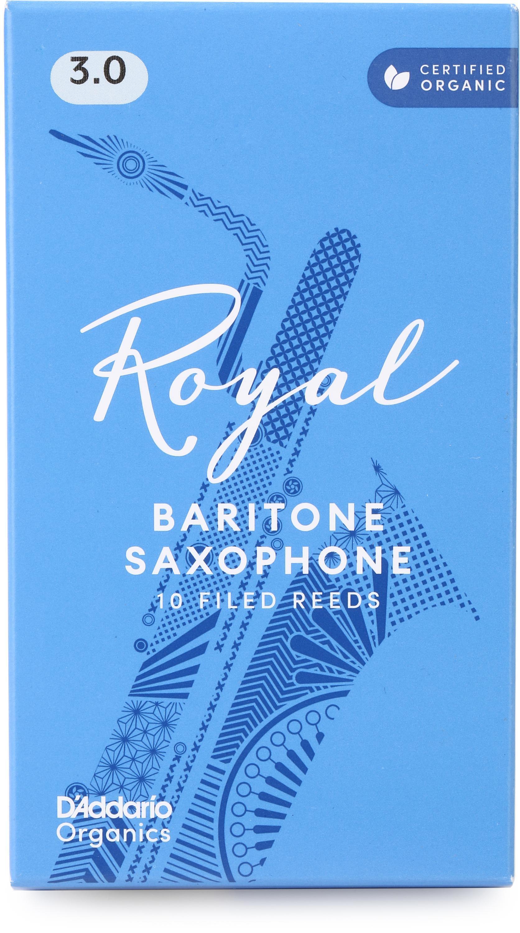 Photo of D'Addario Royal Baritone Saxophone Reeds - 3.0 (10-pack)