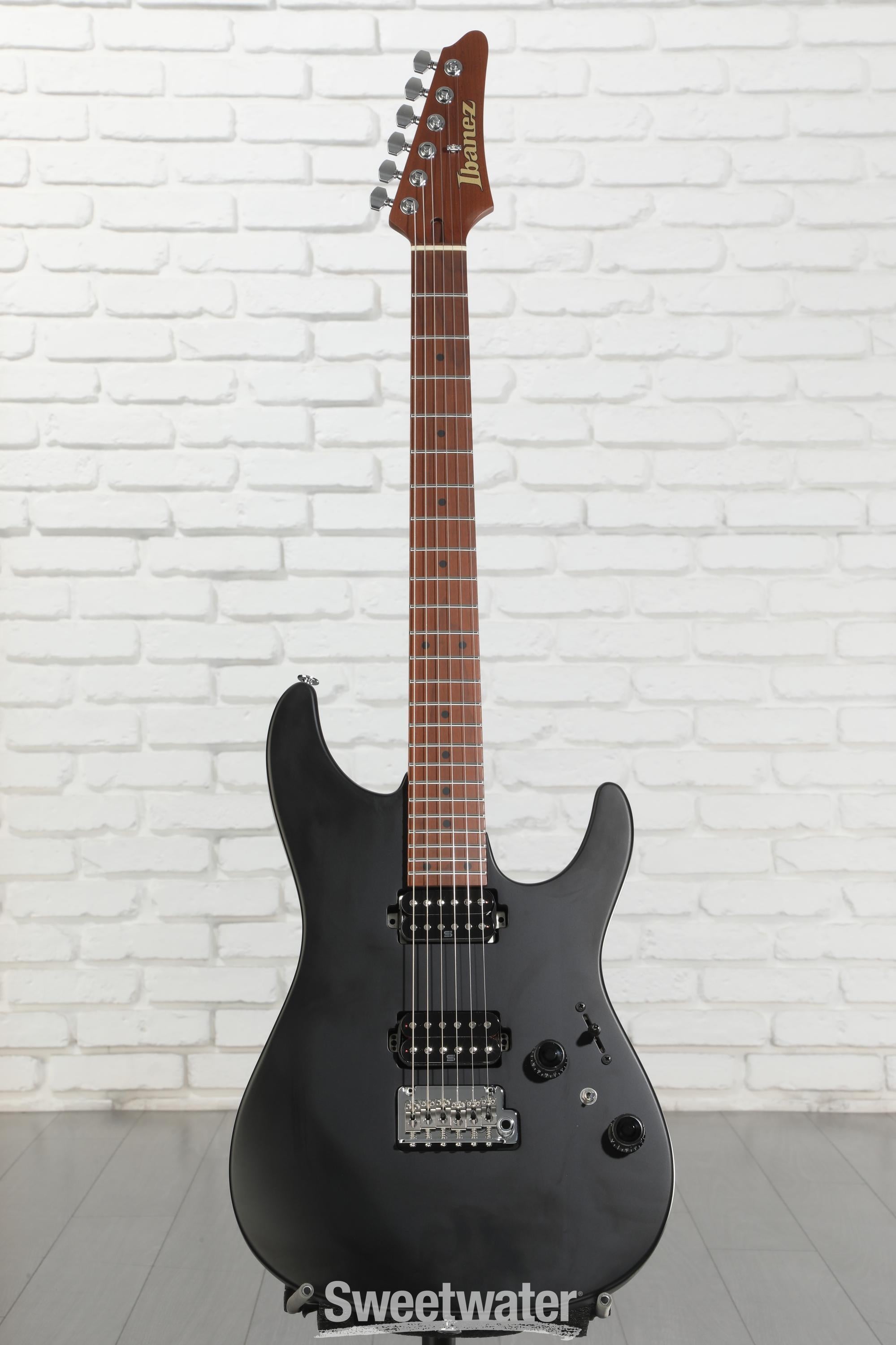 Ibanez Prestige AZ2402 Electric Guitar - Black Flat | Sweetwater