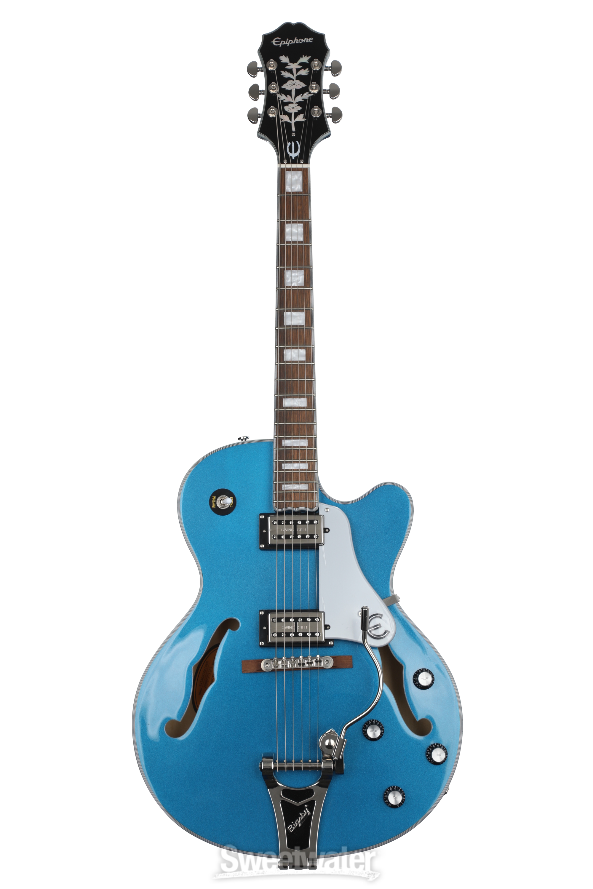 Epiphone Emperor Swingster Hollowbody - Delta Blue Metallic | Sweetwater