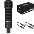 Photo of Electro-Voice RE20 Dynamic Broadcast Microphone with Variable-D and Royer dBooster Signal Booster - Black
