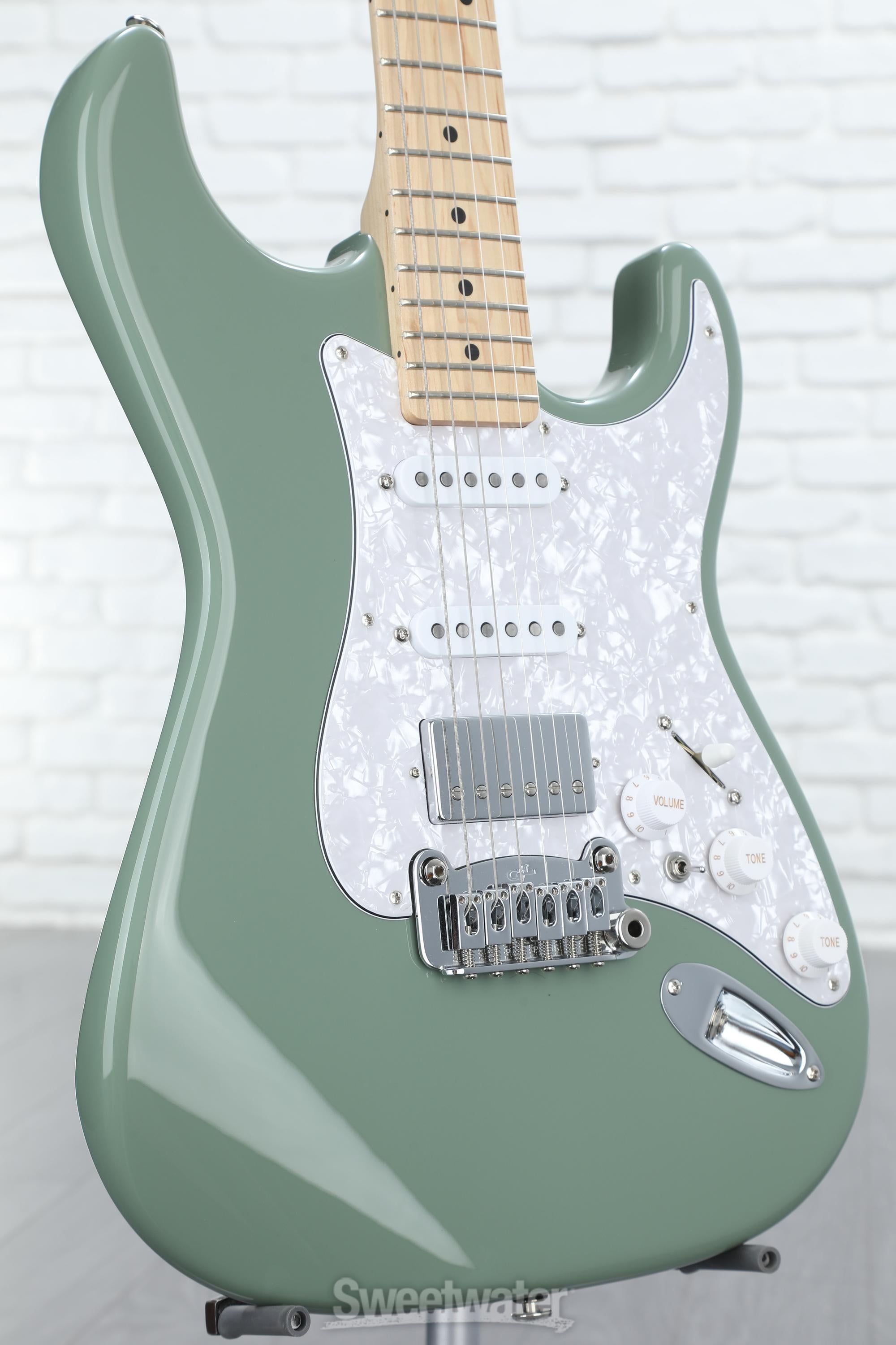 G&L Fullerton Deluxe Legacy HSS Electric Guitar - Macha Green