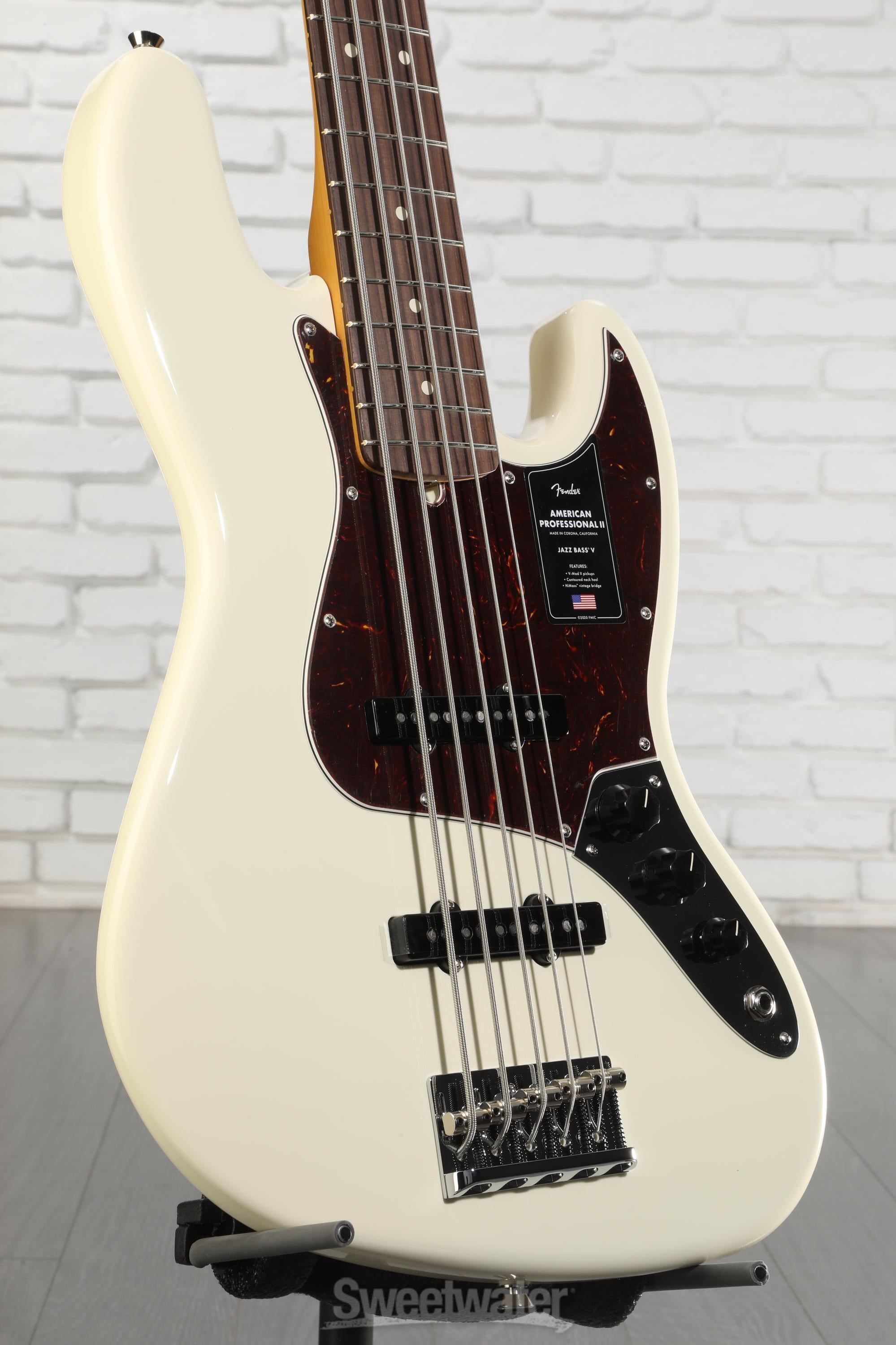 ベース Fender American Professional Jazz Bass V Fender American Professional Jazz Bass V - Natural with Maple