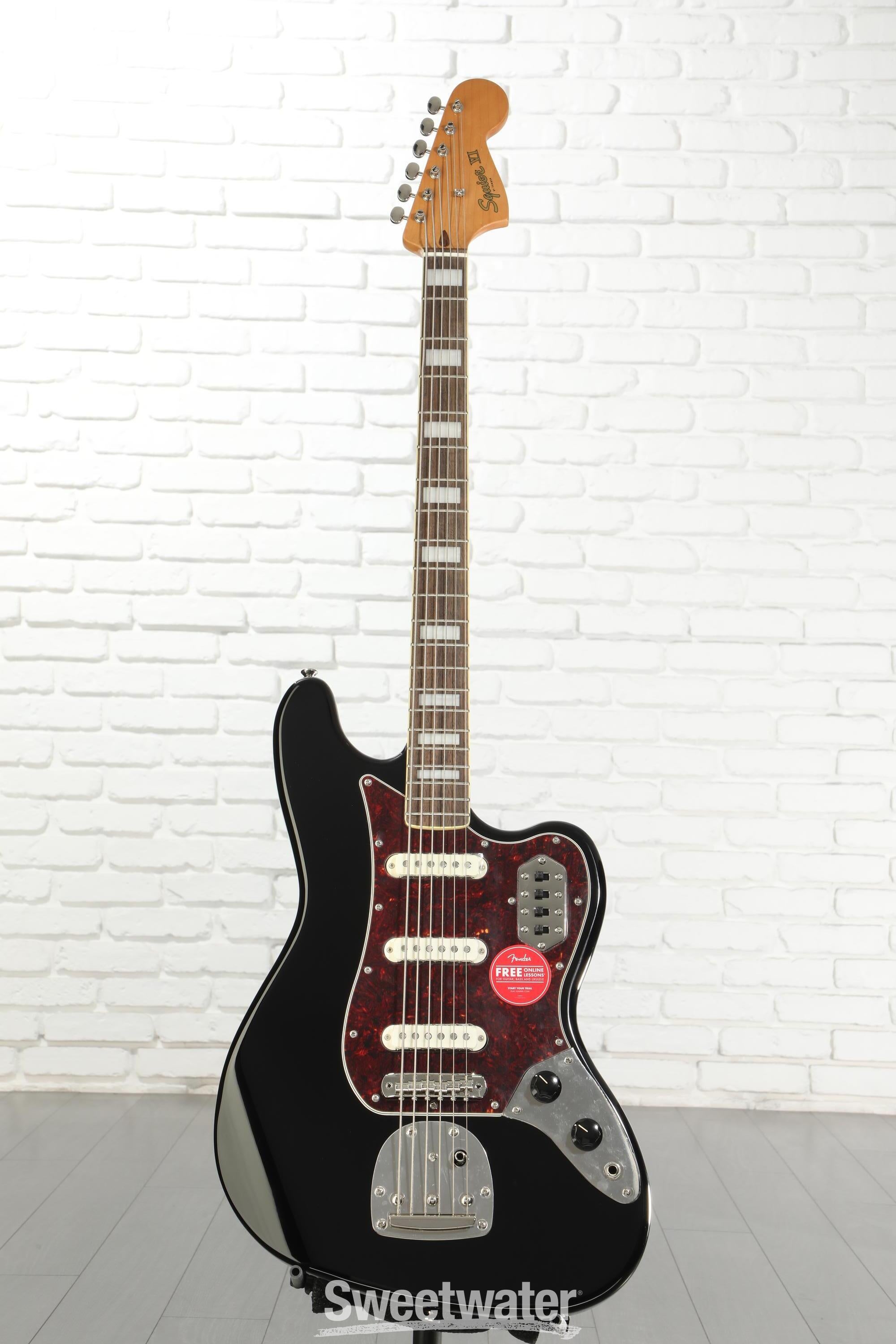 Squier Classic Vibe Bass VI Guitar - Black Reviews | Sweetwater