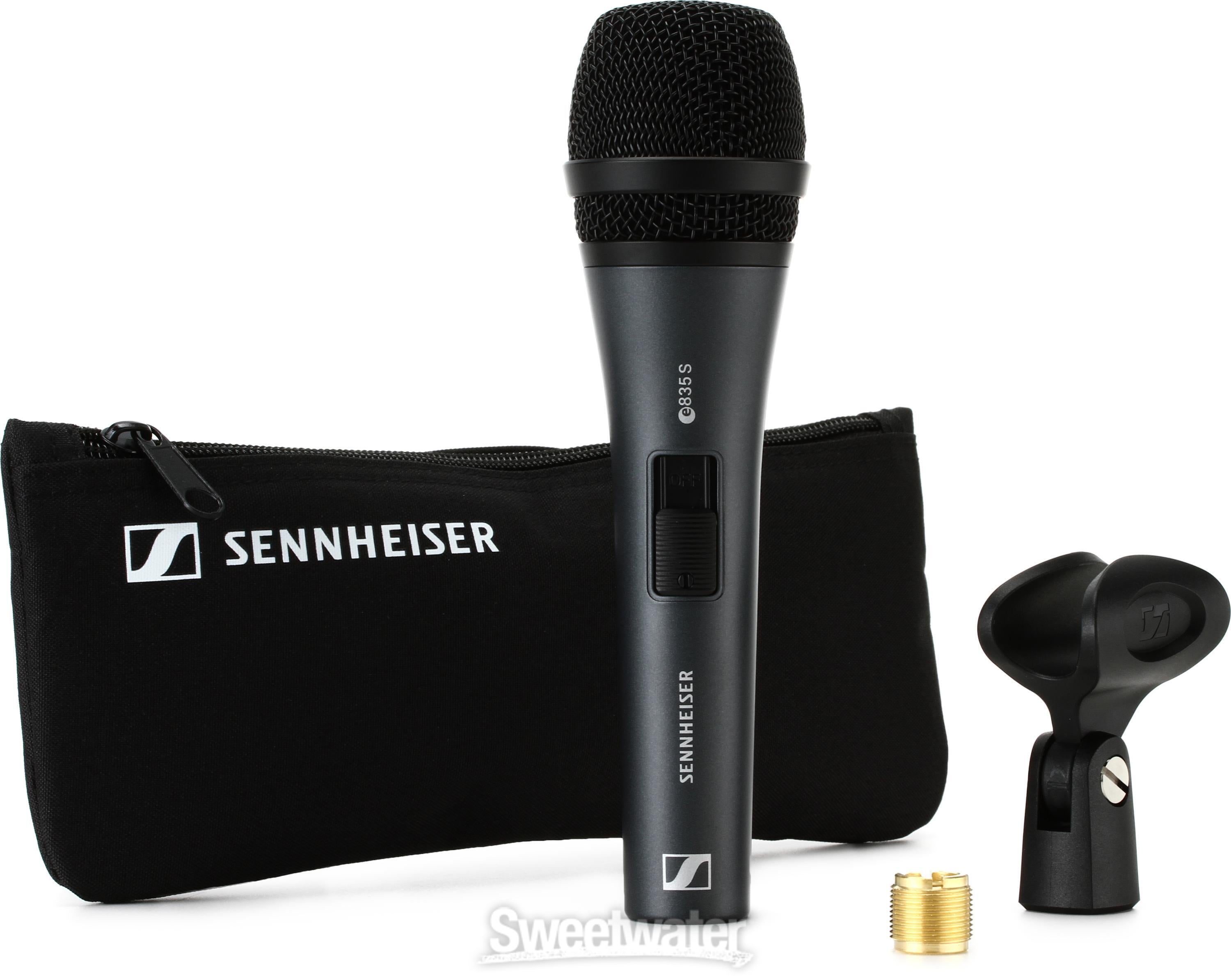 Sennheiser e 835-S Cardioid Dynamic Vocal Microphone with On/Off 