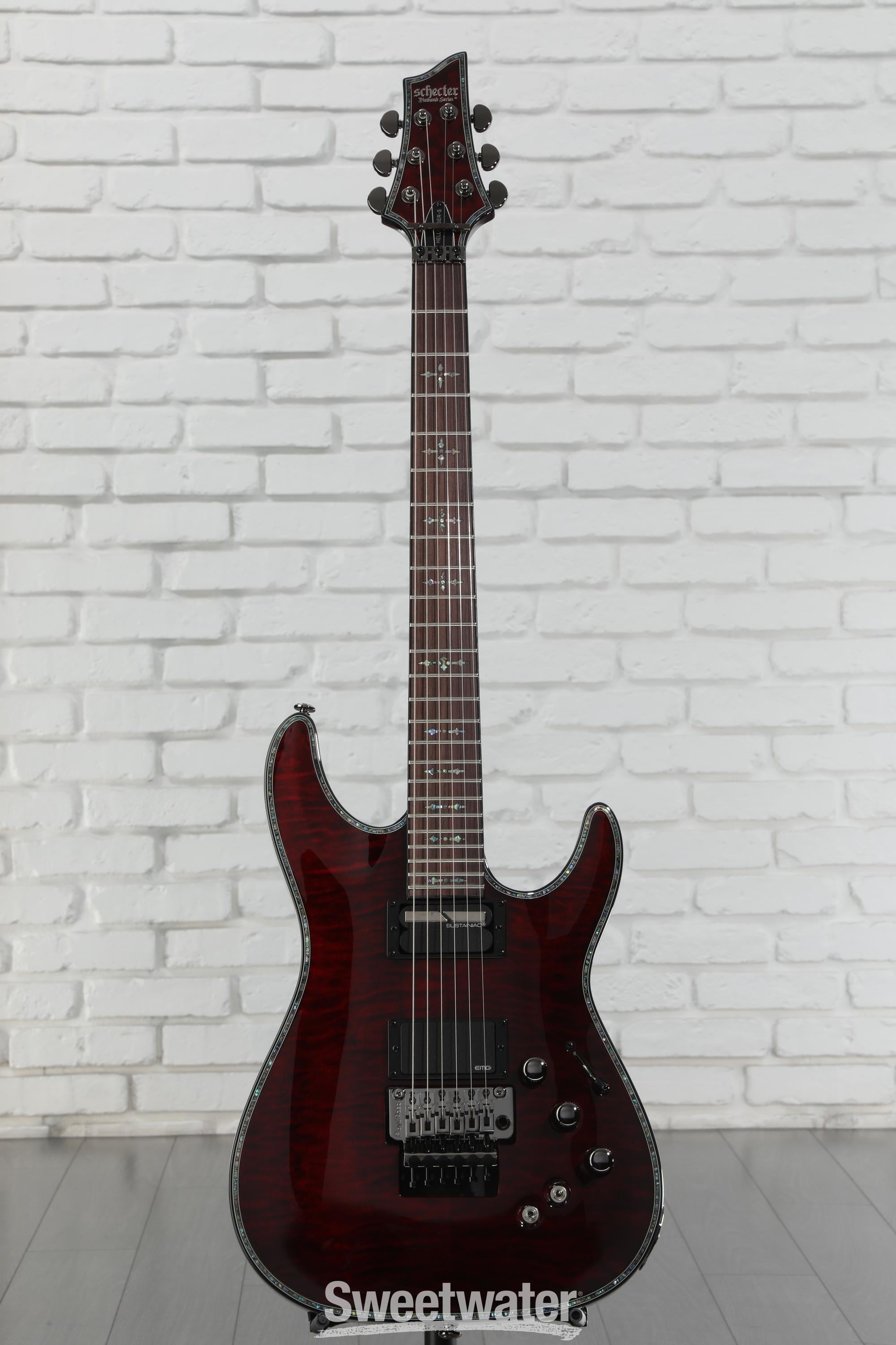Schecter Hellraiser C-1 FR-S Electric Guitar - Black Cherry
