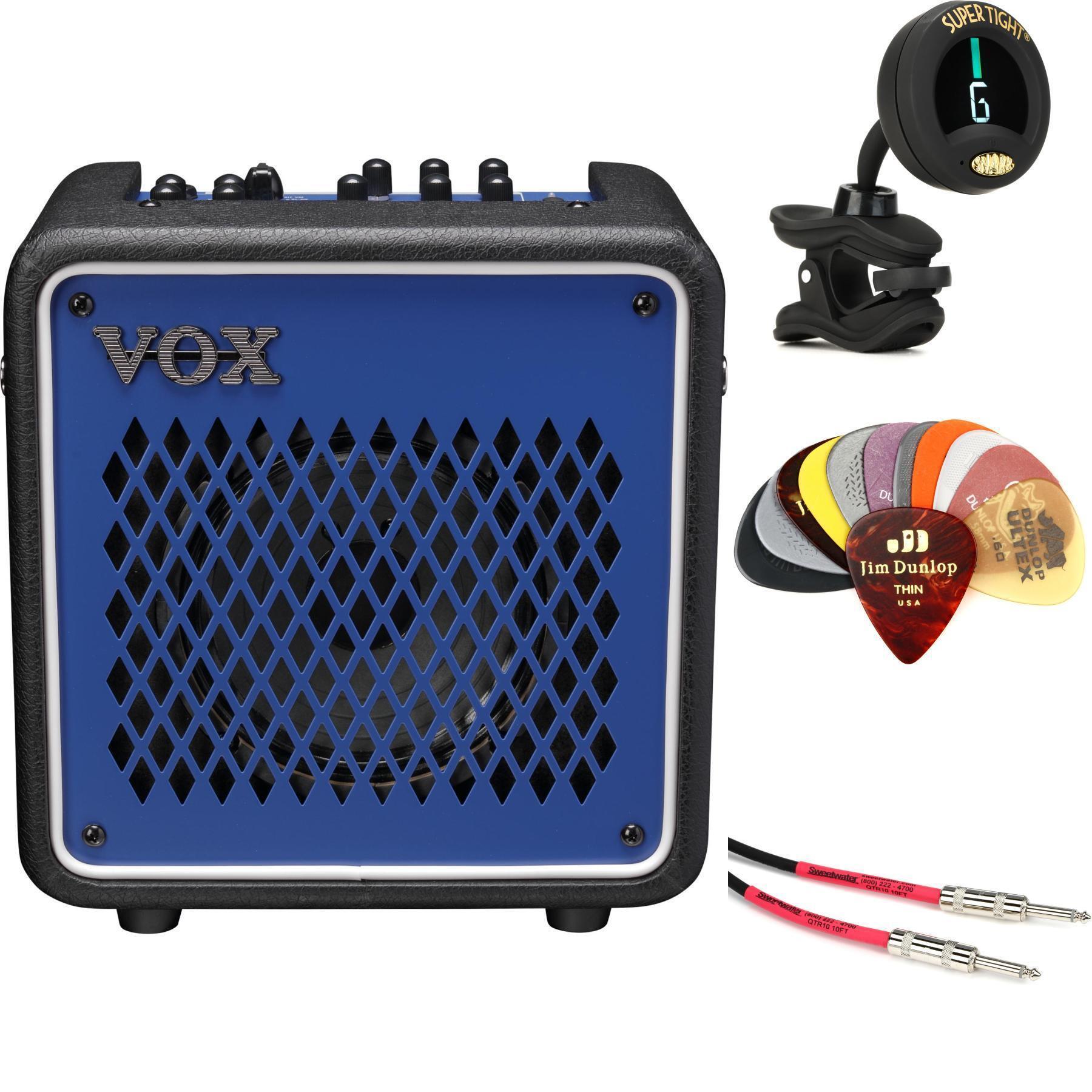 Vox Mini Go 10 10-watt Portable Modeling Amp Essentials Bundle - Blue ...