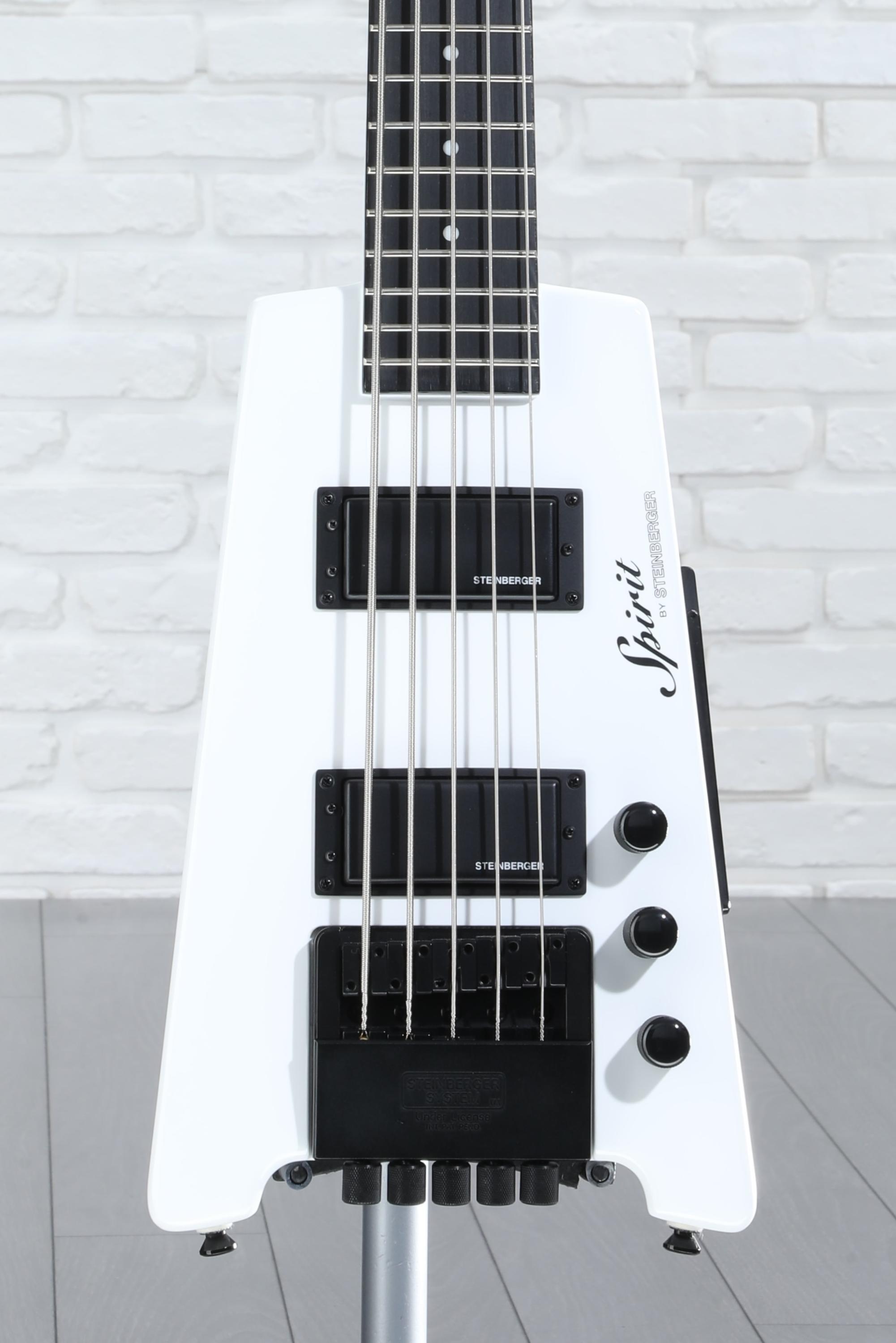 Steinberger Spirit XT-25 5-string Bass Guitar - White