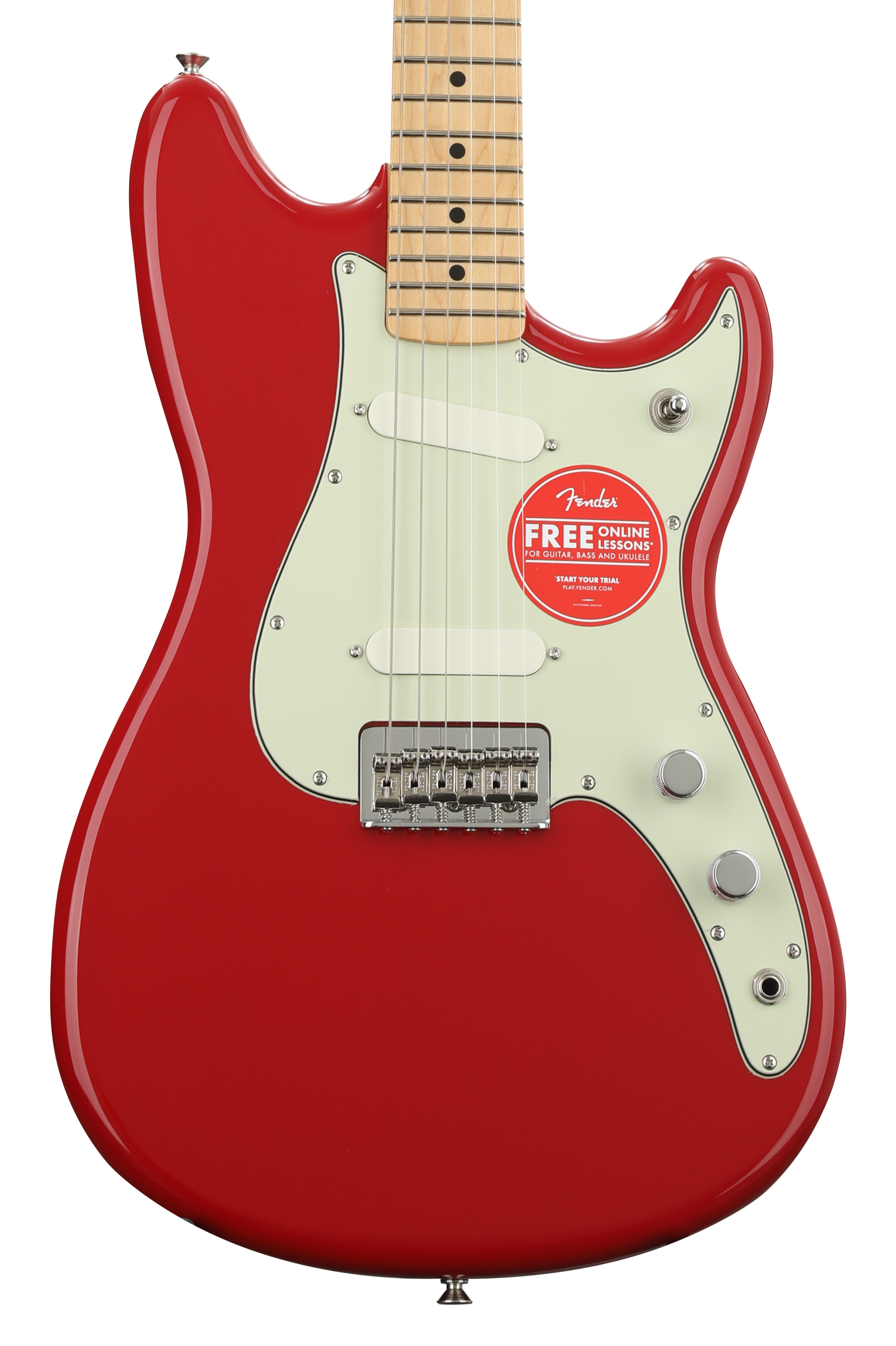 Fender Duo-Sonic - Torino Red with Maple Fingerboard | Sweetwater